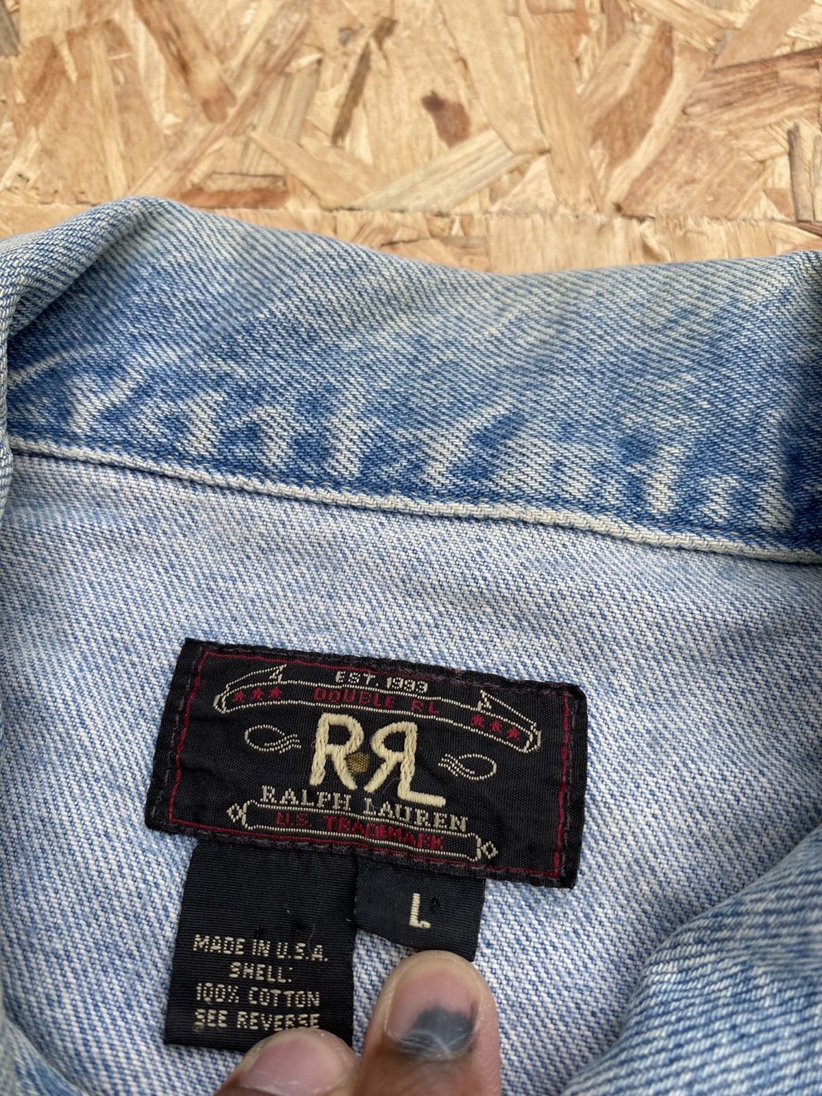Ralph Lauren Vintage DOUBLE RRL Ralph Lauren Jeans Jacket Size US L / EU 52-54 / 3 - 10 Thumbnail