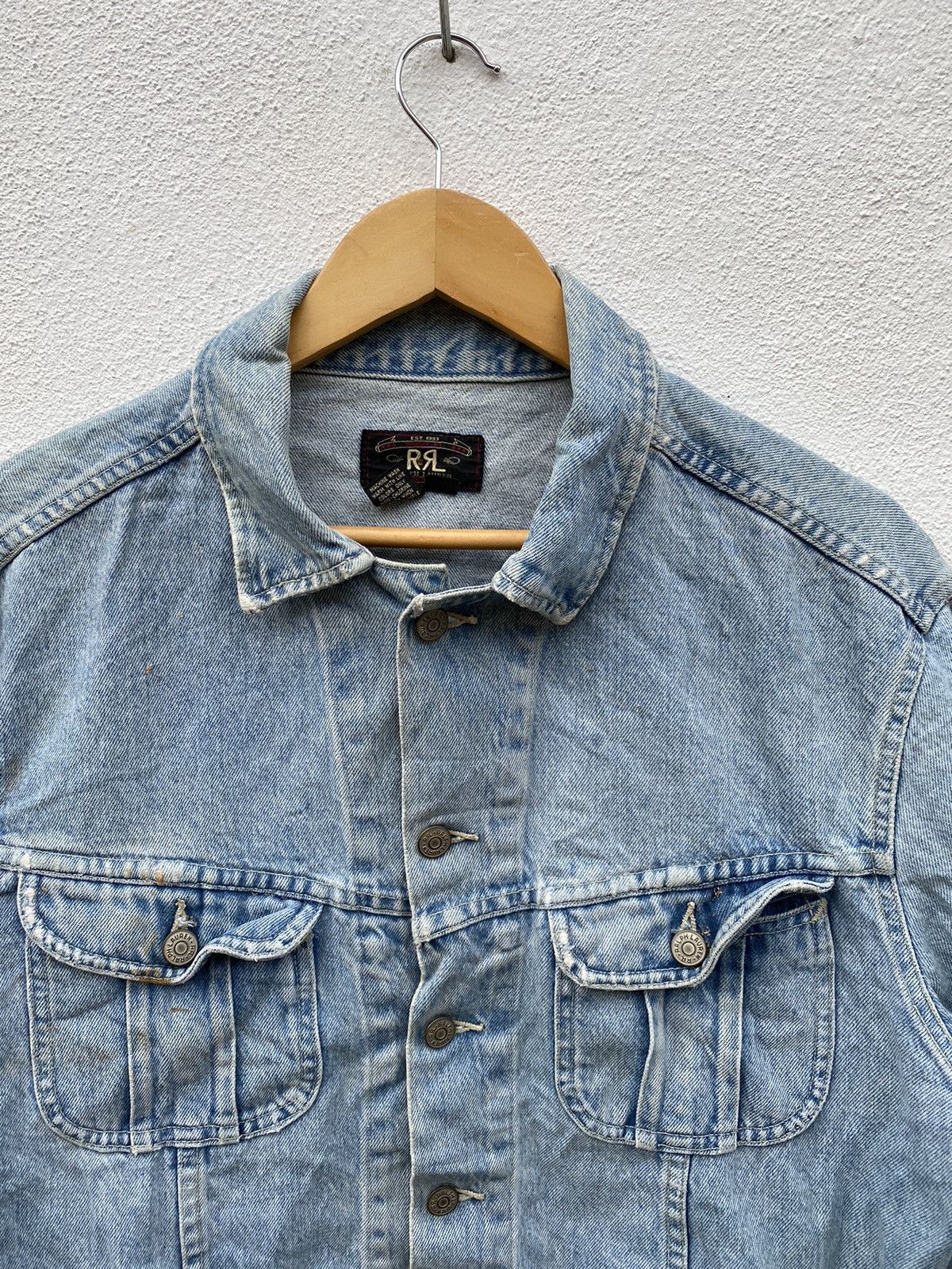 Ralph Lauren Vintage DOUBLE RRL Ralph Lauren Jeans Jacket Size US L / EU 52-54 / 3 - 3 Thumbnail