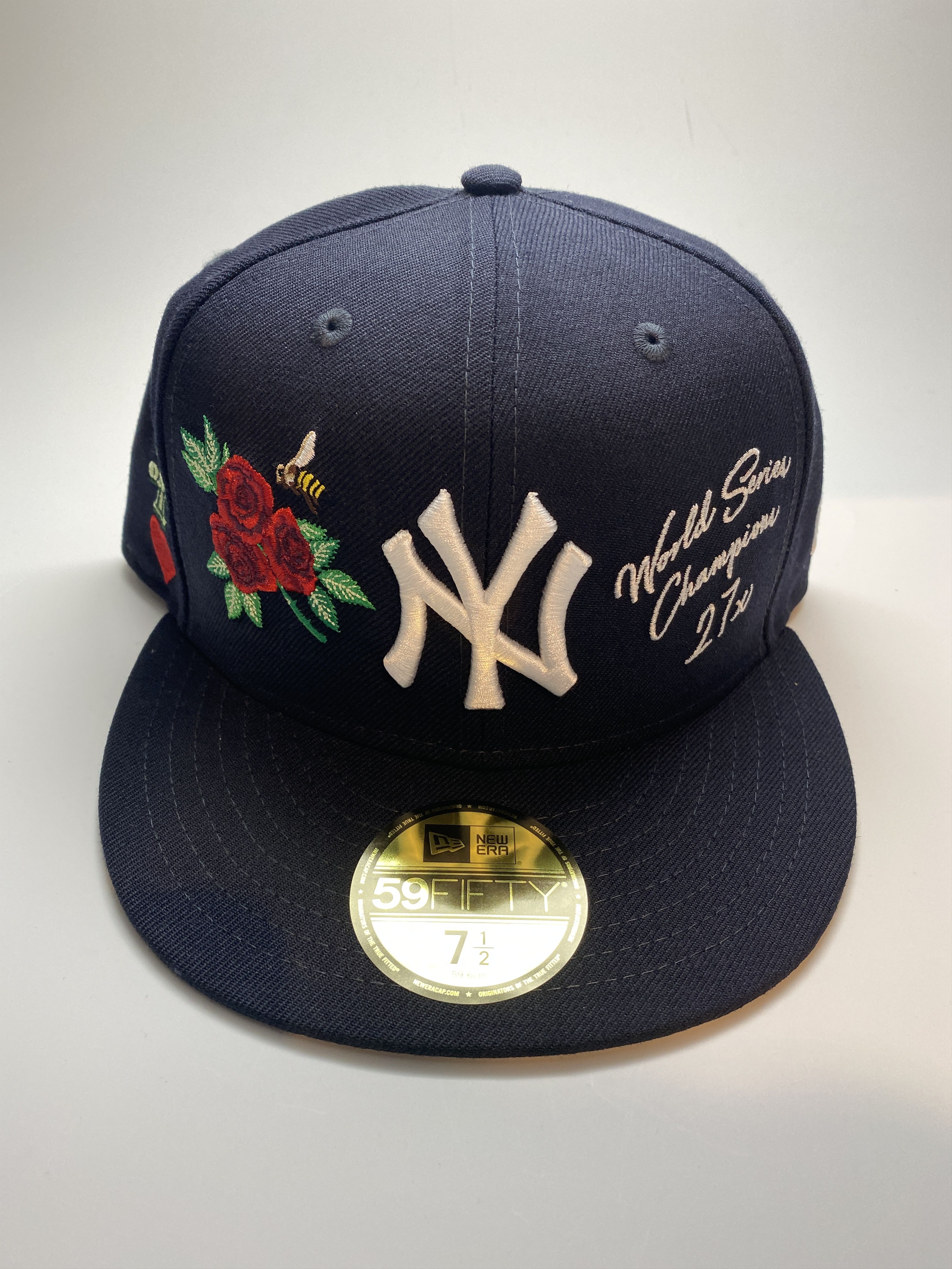 MLB × New Era New Era New York Yankees Rose Patch Navy 59Fifty 7 1/2 ...