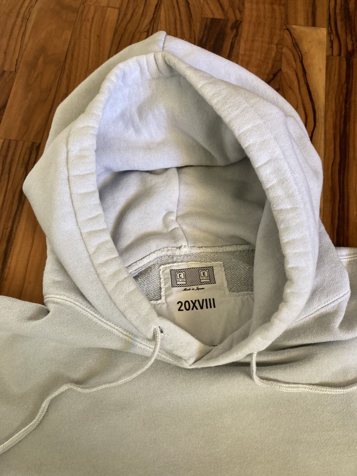 Cav Empt Heavy Weight Hoodie Neutral Grey Light Blue