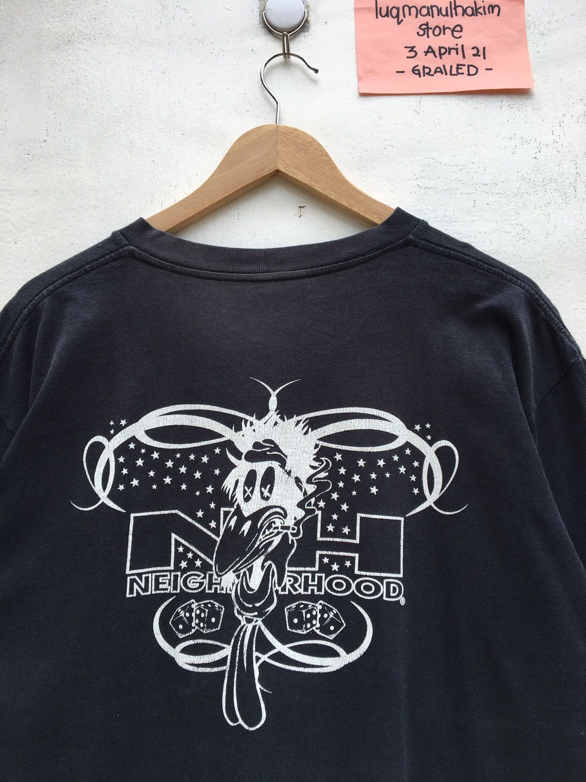 Neighborhood Rare Vintage SS03 Neighborhood Printed Spellout Tshirt Size US L / EU 52-54 / 3 - 1 Thumbnail