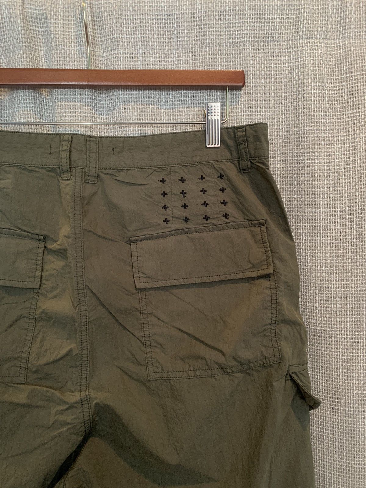 Ksubi Ksubi Downtown Cargo Pant Green Nylon Cotton Blend Tech Pant Size US 33 - 4 Thumbnail