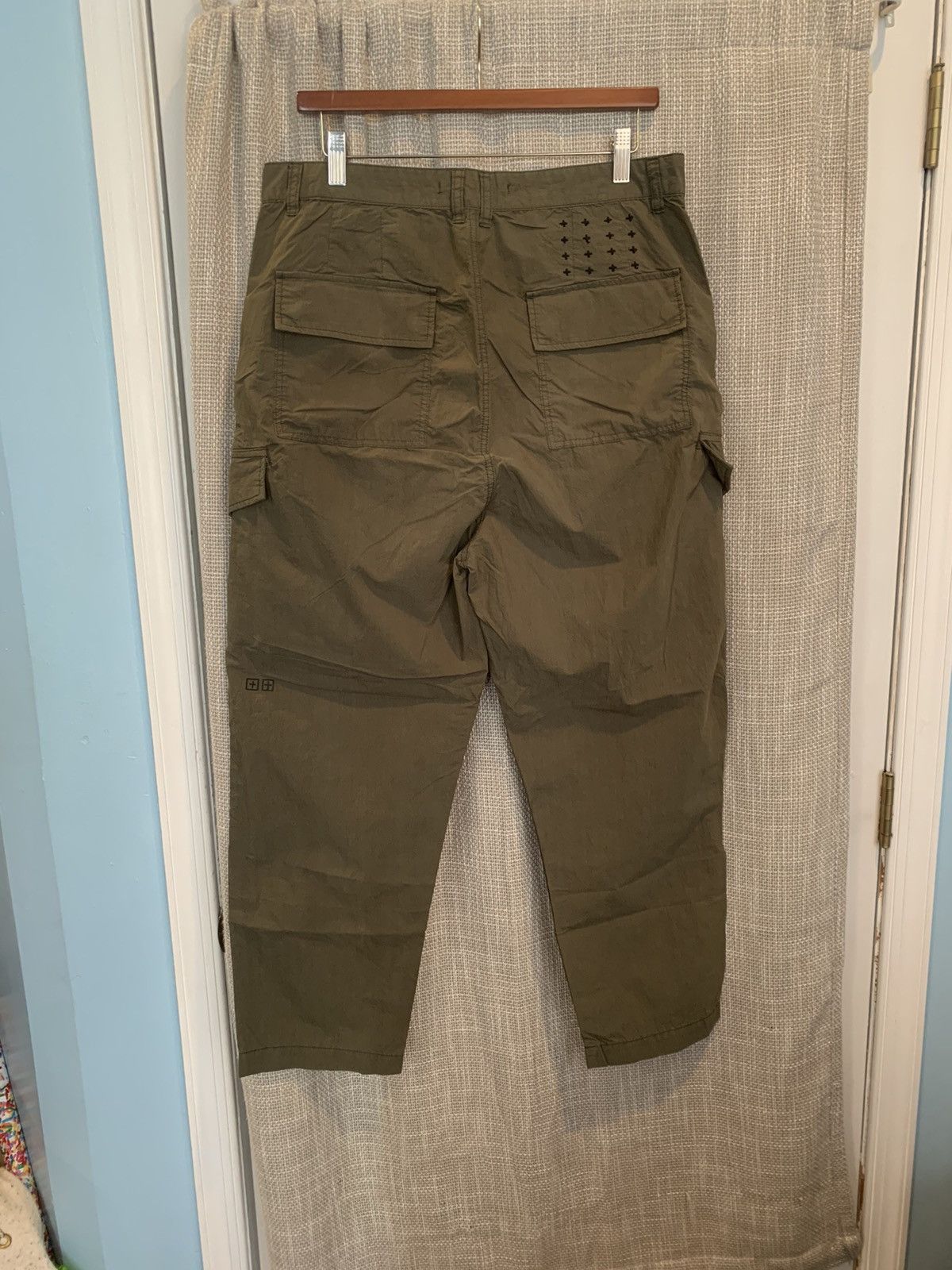 Ksubi Ksubi Downtown Cargo Pant Green Nylon Cotton Blend Tech Pant Size US 33 - 3 Thumbnail