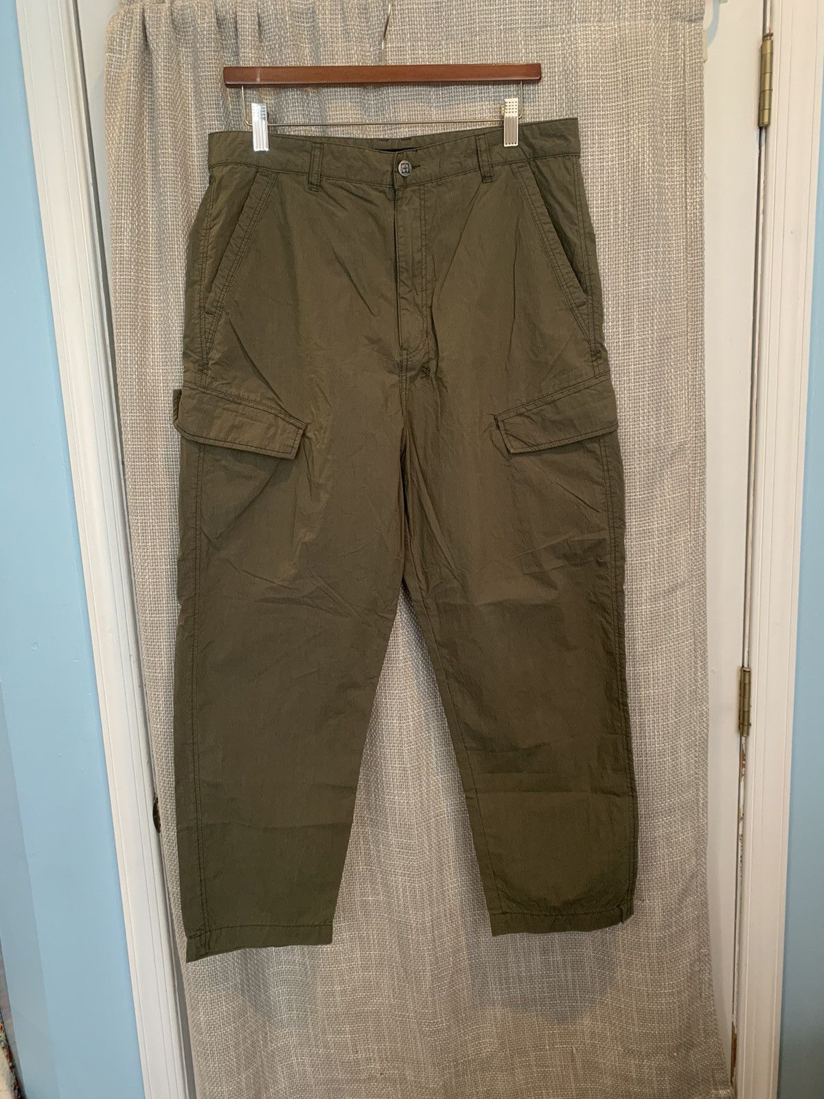 Ksubi Ksubi Downtown Cargo Pant Green Nylon Cotton Blend Tech Pant Size US 33 - 2 Thumbnail