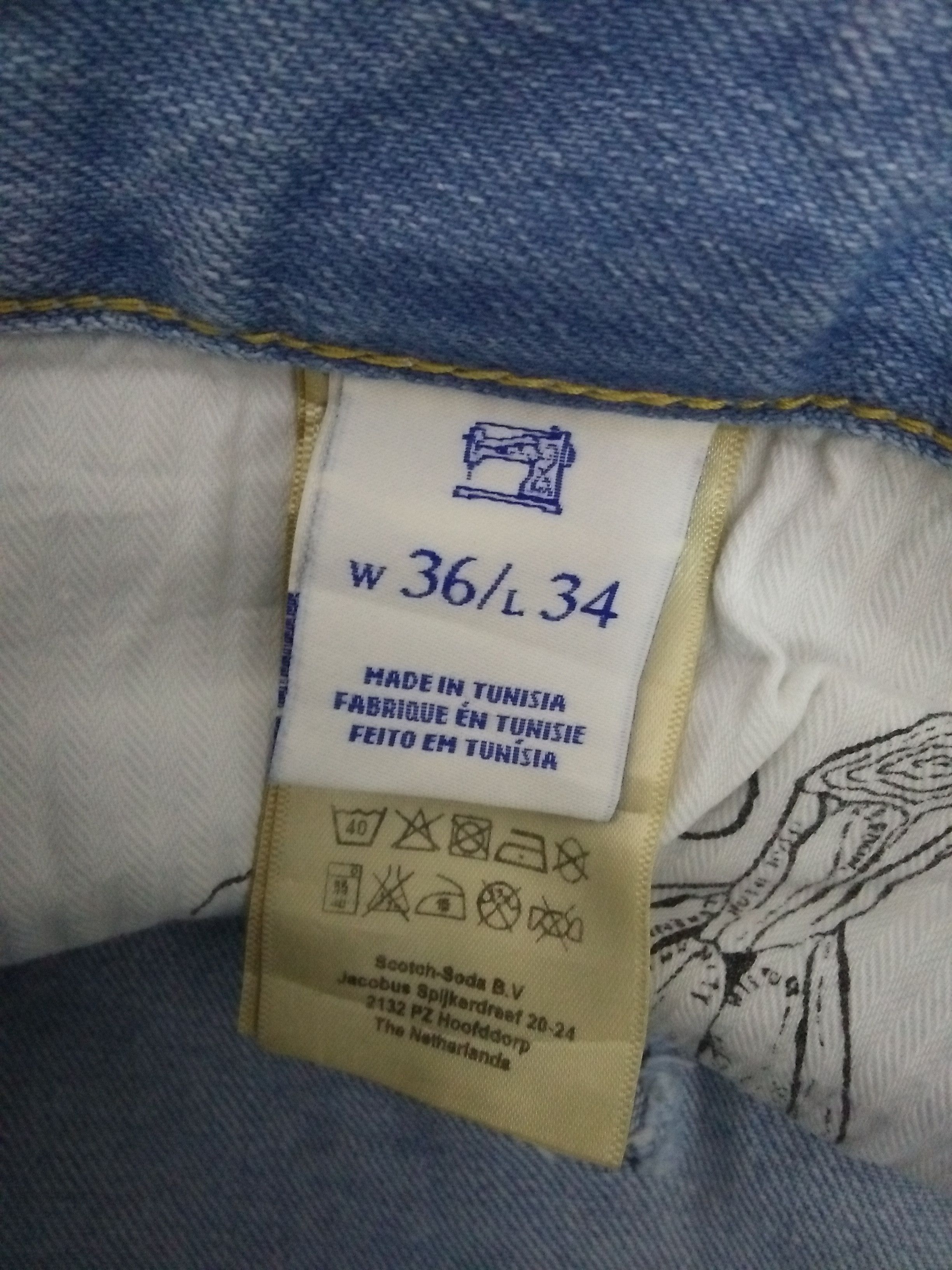 Scotch & Soda SCOTCH & SODA AMSTERDAM'S BLAUE SKIM DENIM (B124) W36 Size US 36 / EU 52 - 9 Thumbnail