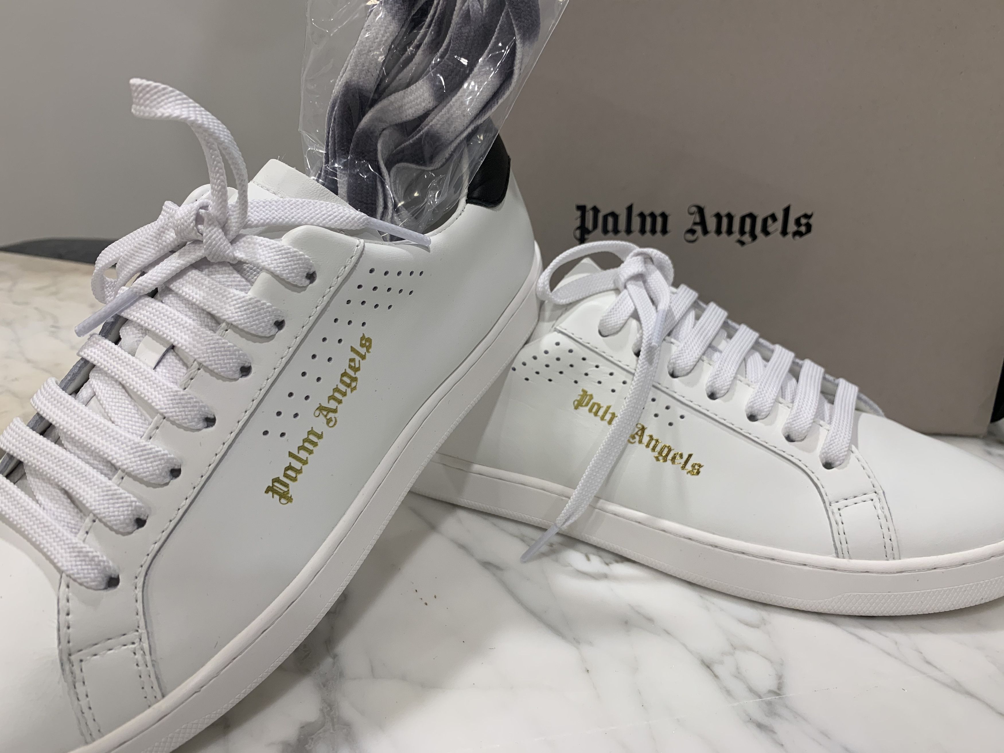 Palm Angels Palm angel white sneakers palm one | Grailed