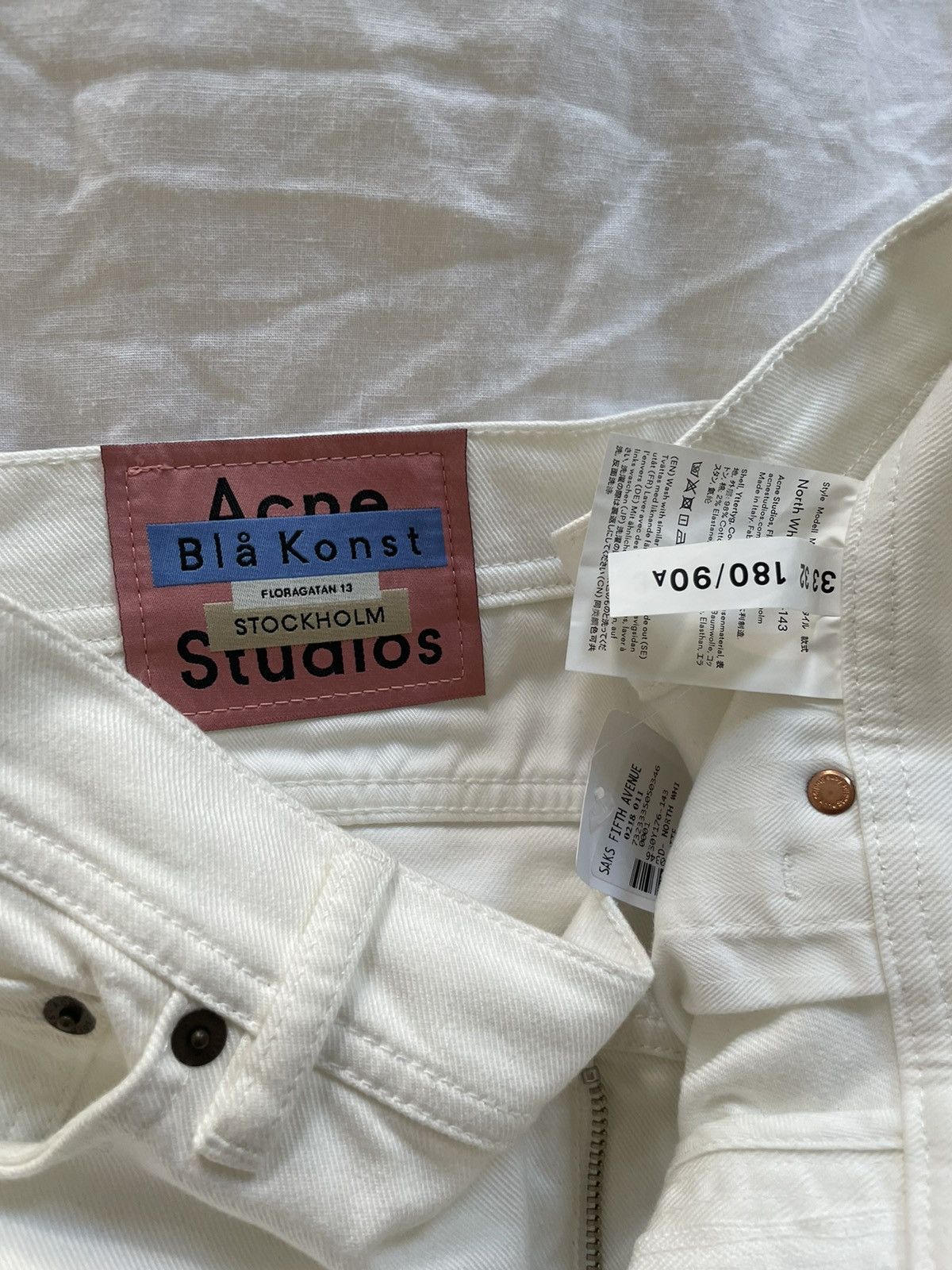 Acne Studios North Classic Slim Fit Size US 33 - 2 Thumbnail