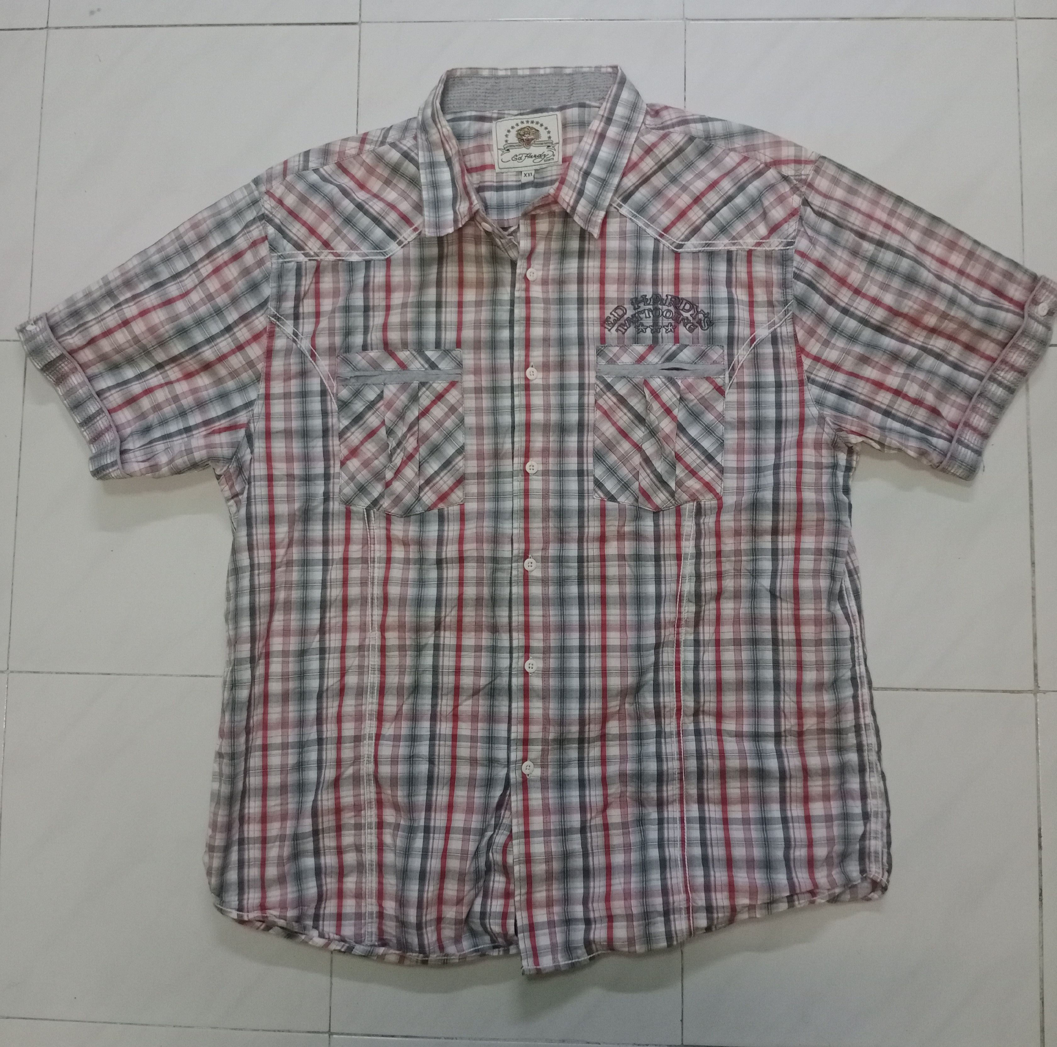 Ed Hardy × Vintage Vintage Ed Hardy USMC button up Size US XXL / EU 58 / 5 - 3 Thumbnail
