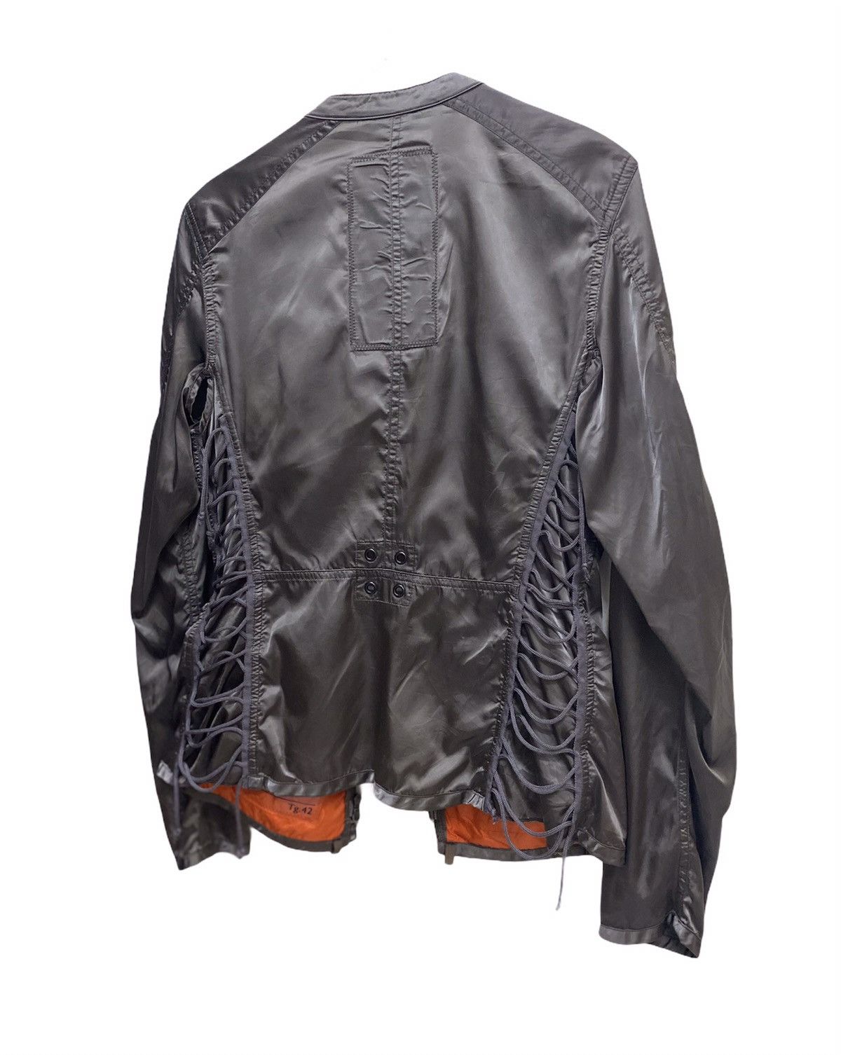 レザージャケットleather jacket archive prada Prada Prada nylon light jacket bondage | Grailed