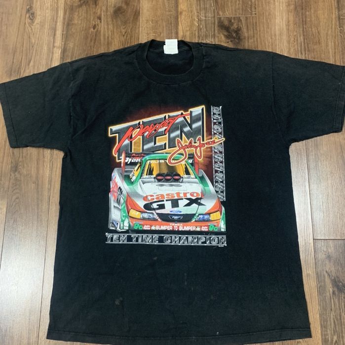 Vintage 1995 John Force Drag racing shirt | Grailed