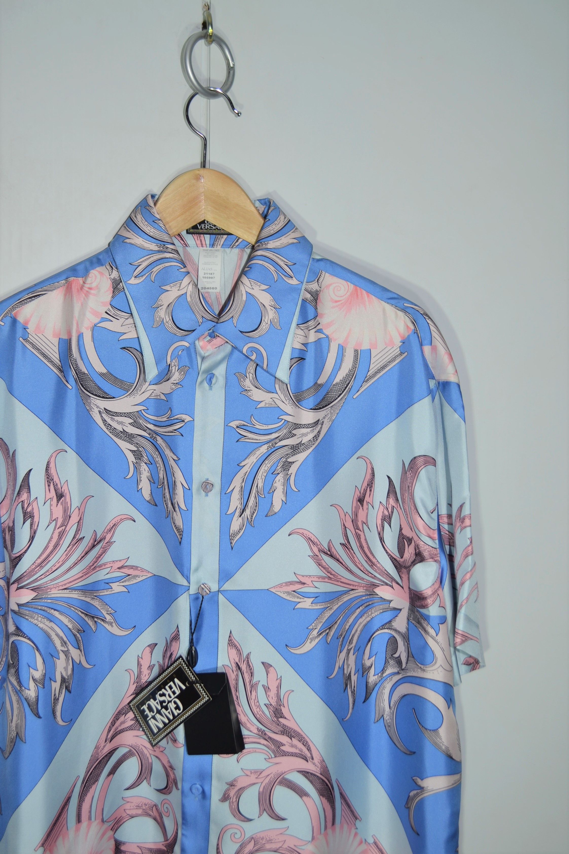 NEW Gianni Versace 1990s Silk Shirt 54 Size Baroque