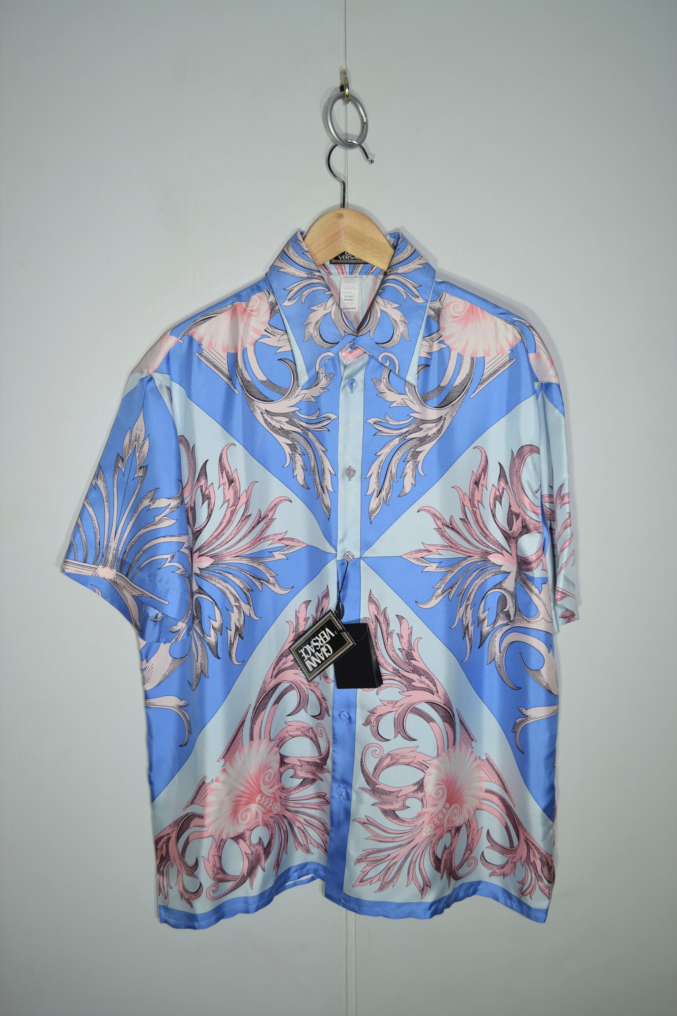 Versace NEW Gianni Versace 1990s Silk Shirt 54 Size Baroque Size US L / EU 52-54 / 3 - 2 Thumbnail