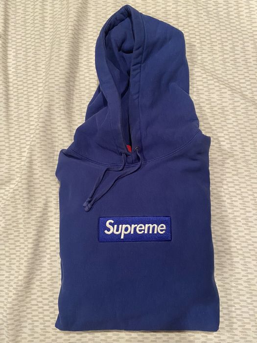 Supreme Supreme Royal Blue Box Logo Hoodie FW 08 Grailed