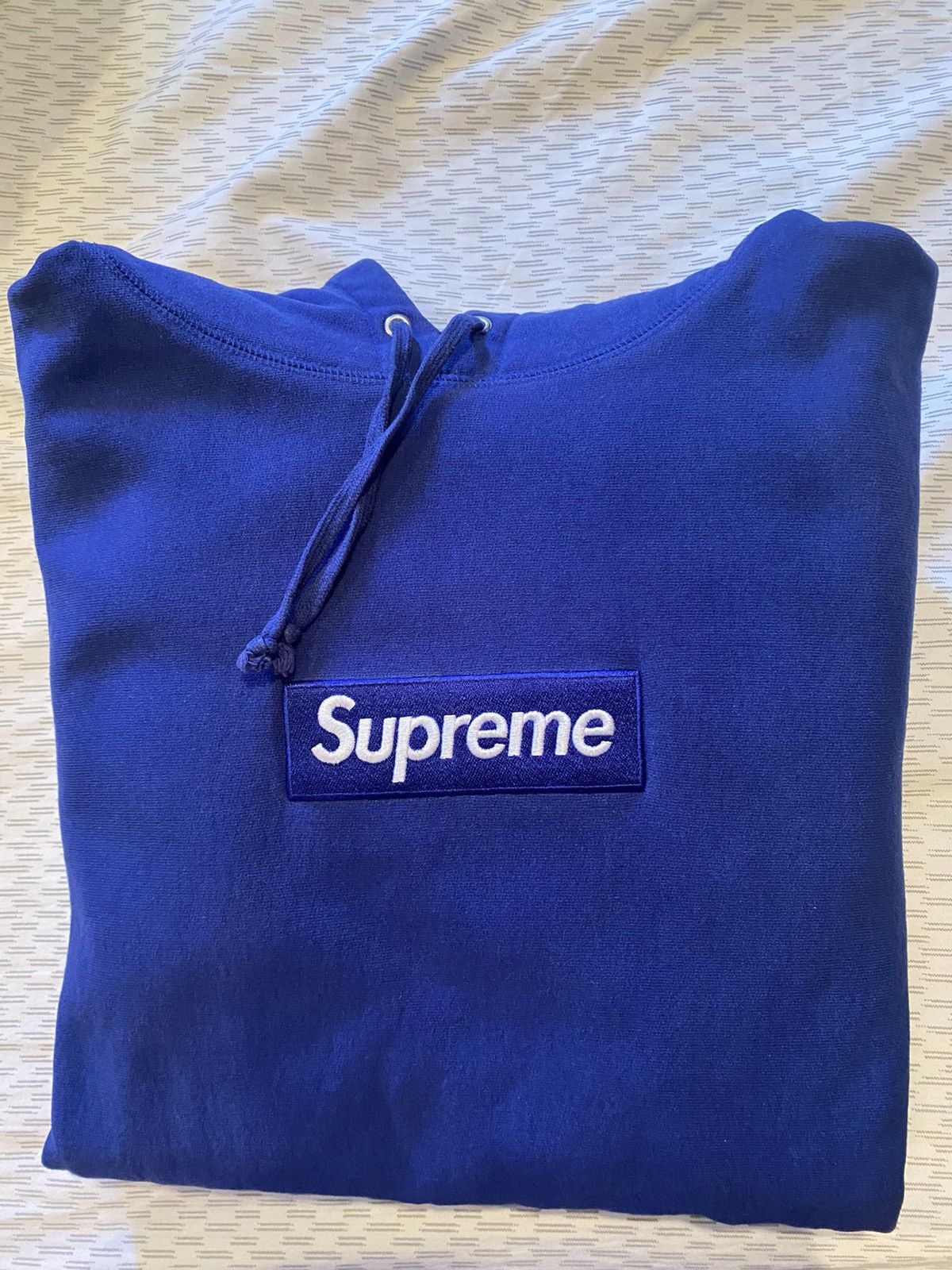 royal blue supreme hoodie