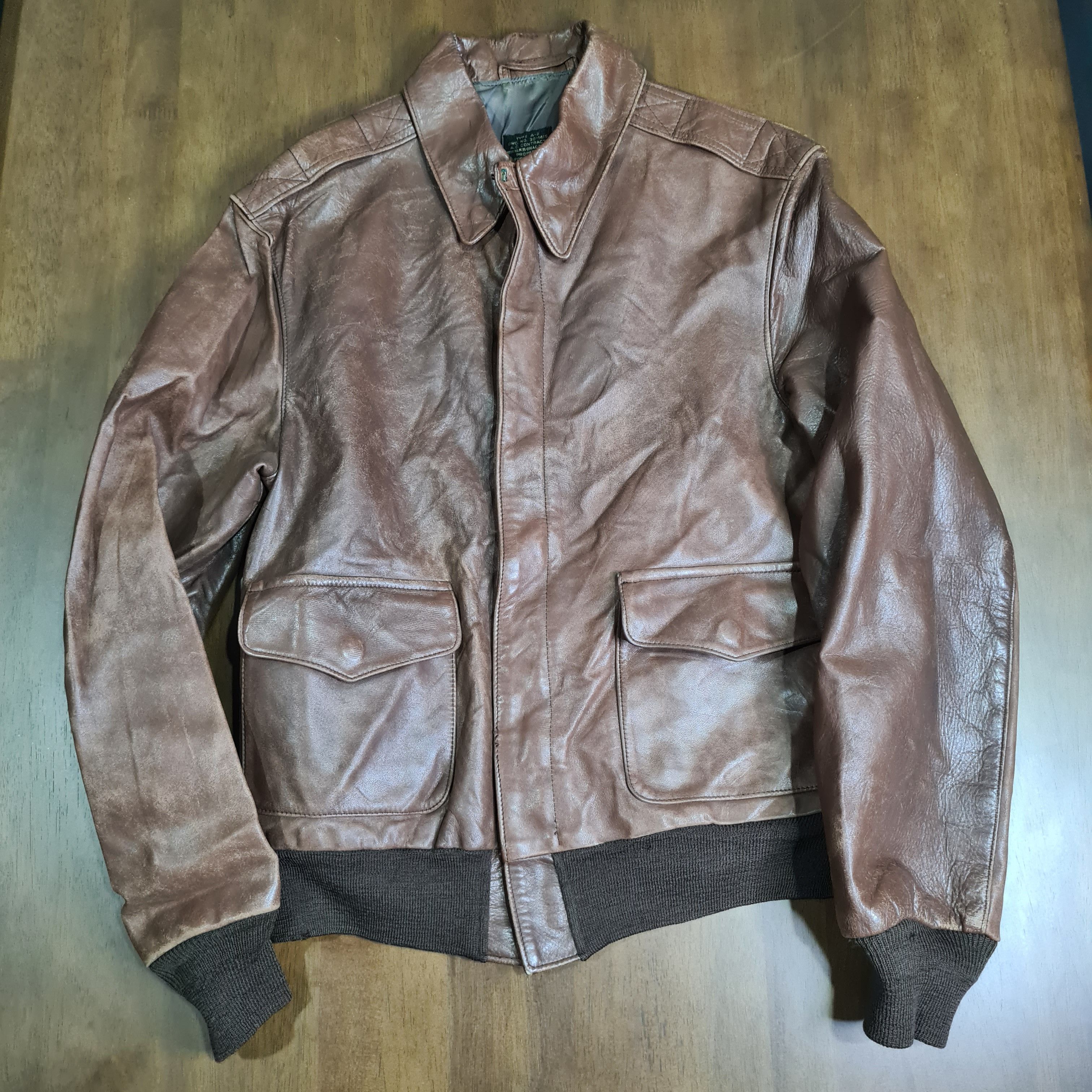 Willis & Geiger Rare Willis & geiger A-2 type flight jacket Size US L / EU 52-54 / 3 - 16 Thumbnail