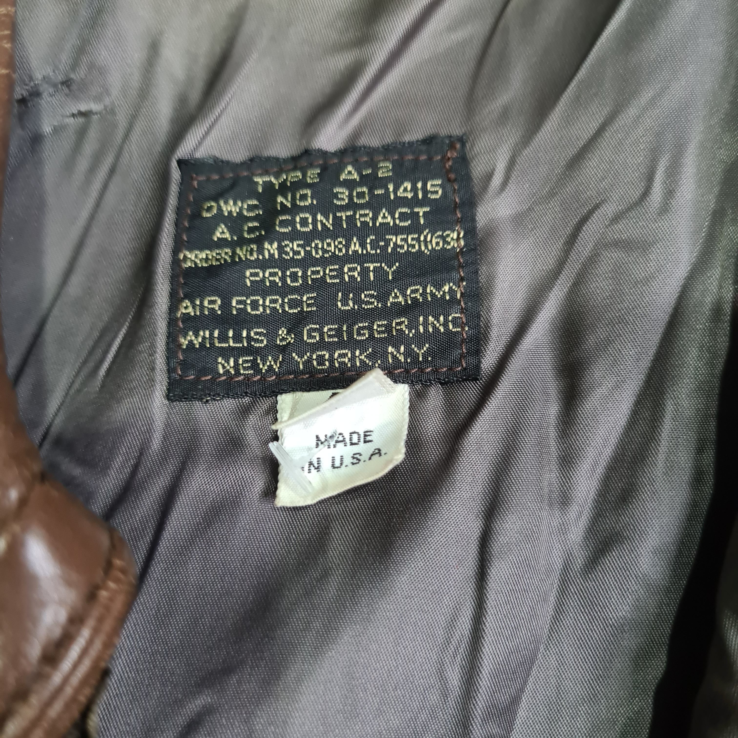 Willis & Geiger Rare Willis & geiger A-2 type flight jacket Size US L / EU 52-54 / 3 - 11 Thumbnail
