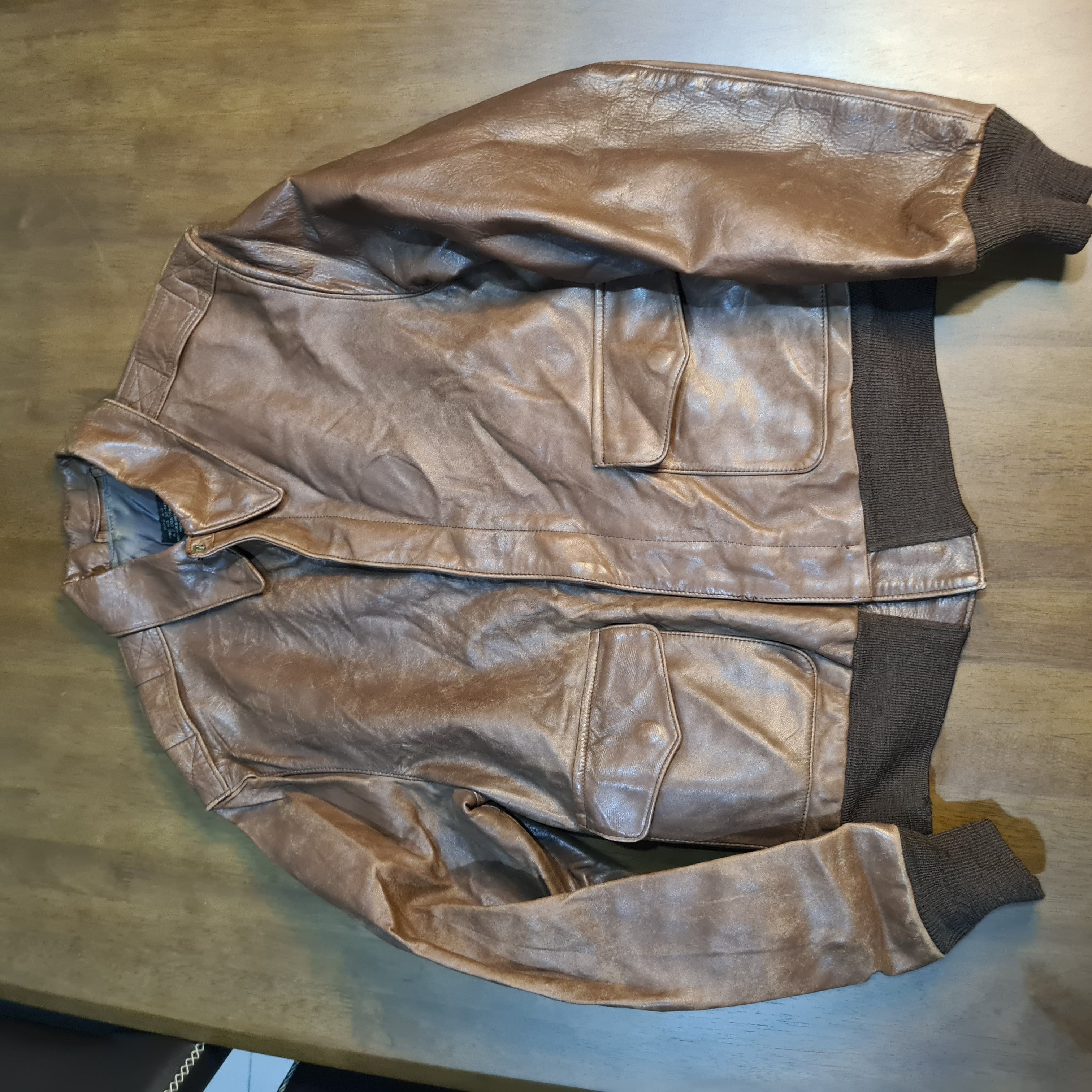 Willis & Geiger Rare Willis & geiger A-2 type flight jacket Size US L / EU 52-54 / 3 - 15 Thumbnail