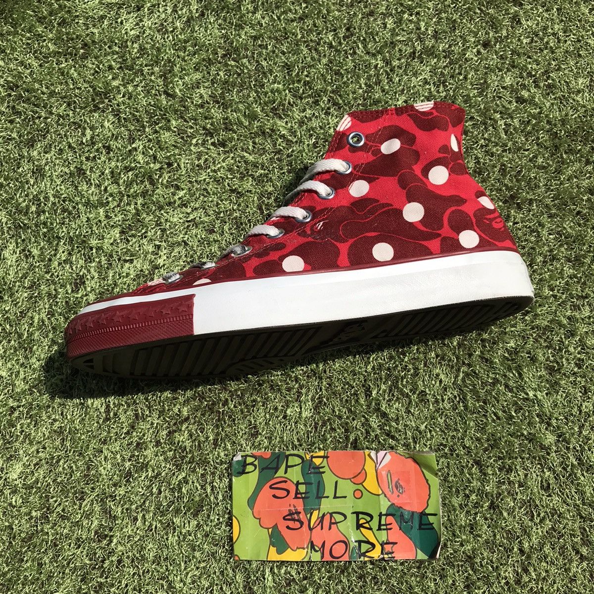 BAPE Red Camo canvas