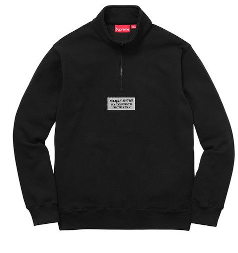 Supreme 3M Reflective Excellence Half Zip Sweat Black | Grailed