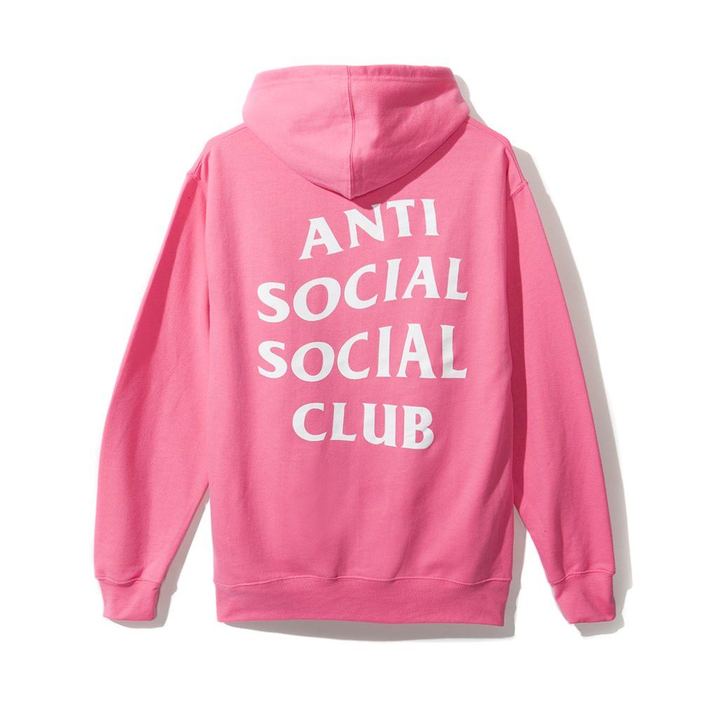 Anti Social Social Club DS ASSC White No Drama Dramatic Pink Hoodie In Hand Supreme Grailed