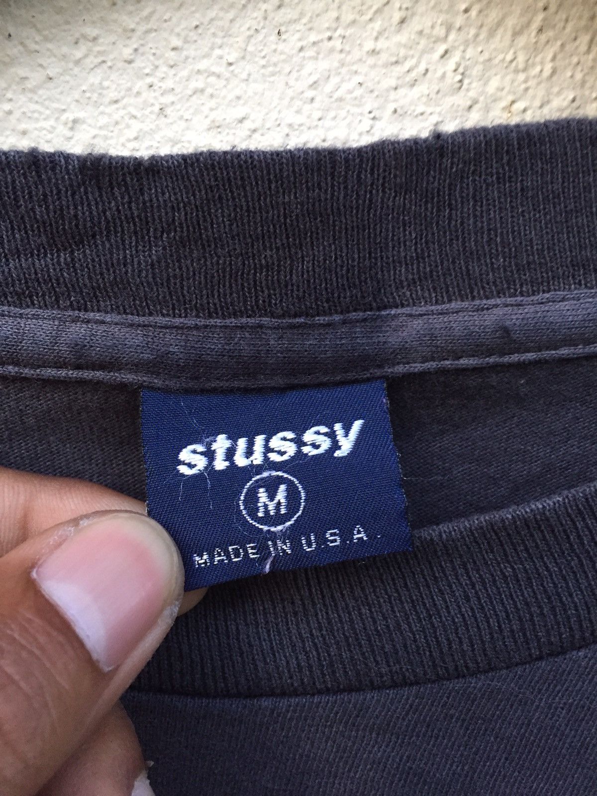 Stussy × Vintage Rare!!!80s Stussy Spell Out Vintage Shirt Size US M / EU 48-50 / 2 - 5 Thumbnail