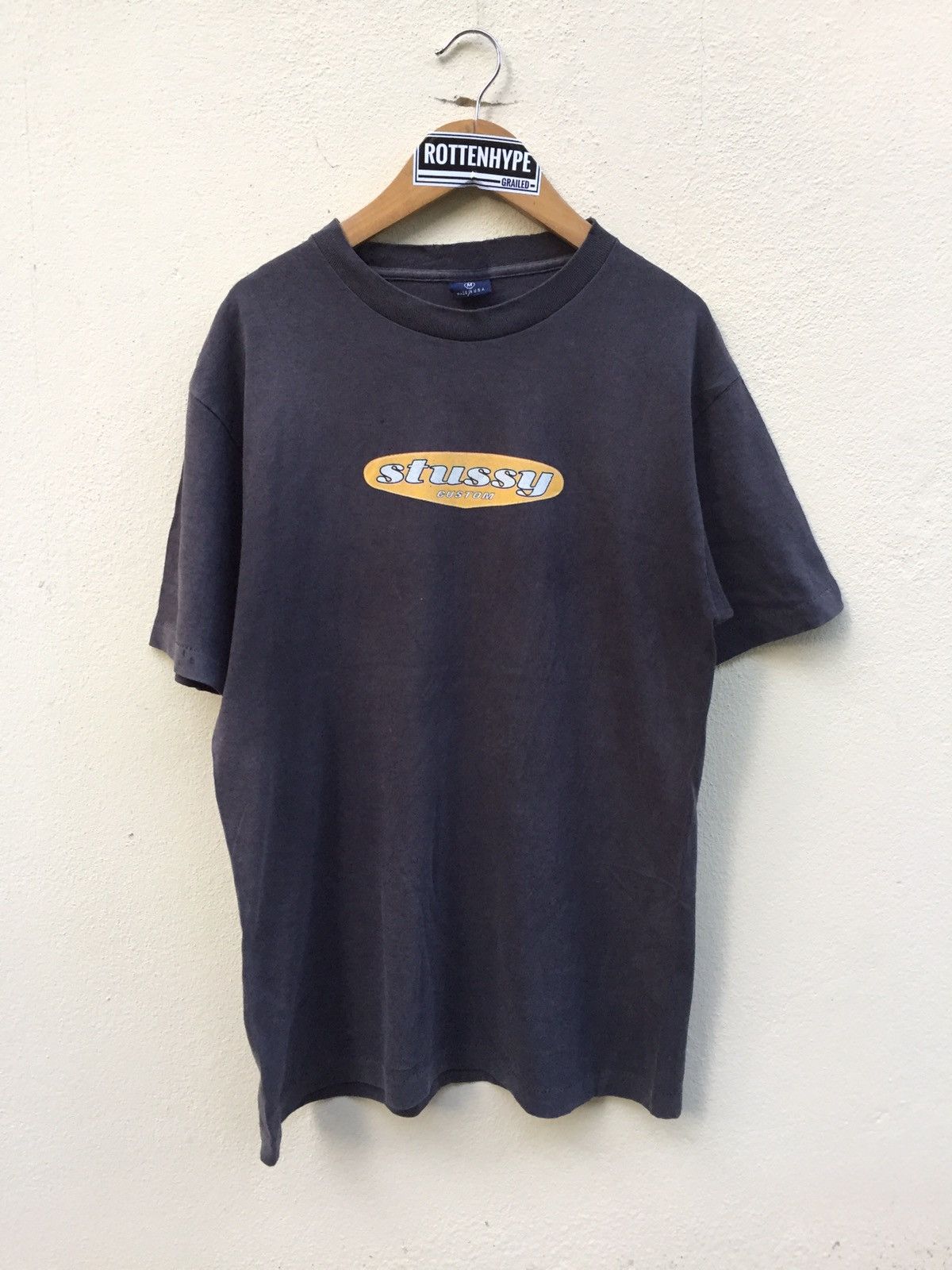 Stussy × Vintage Rare!!!80s Stussy Spell Out Vintage Shirt Size US M / EU 48-50 / 2 - 1 Thumbnail