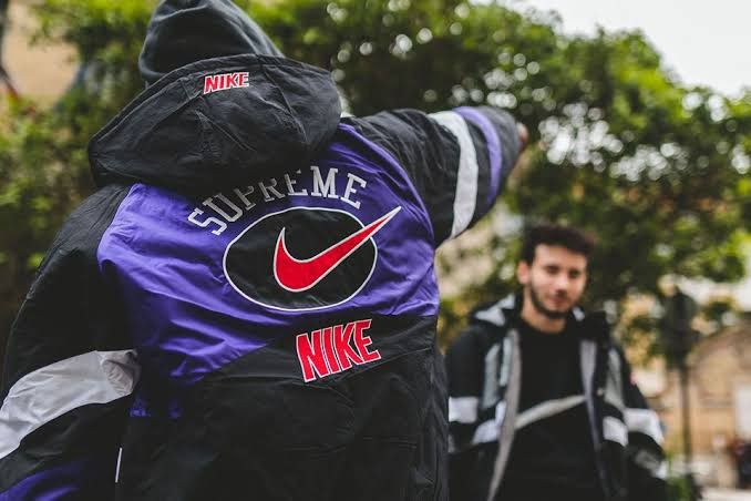 Supreme Supreme x Nike Hooded Sport Jacket Purple | Grailed