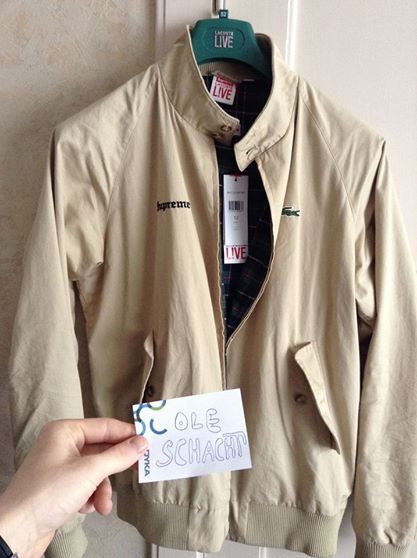 Lacoste supreme harrington on sale jacket