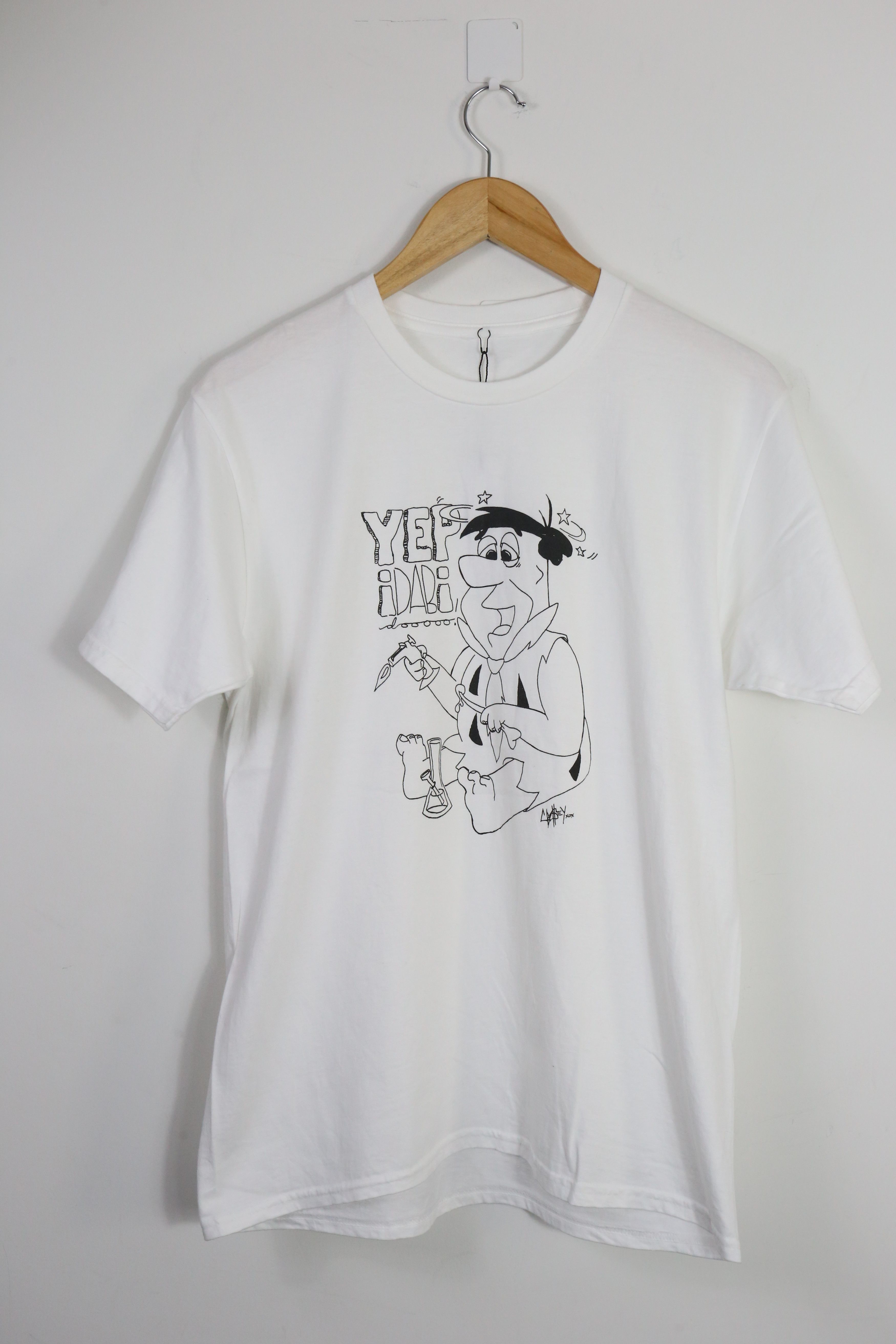 Series Vintage Parody Smoker Flintstone Bong T Shirt Grailed