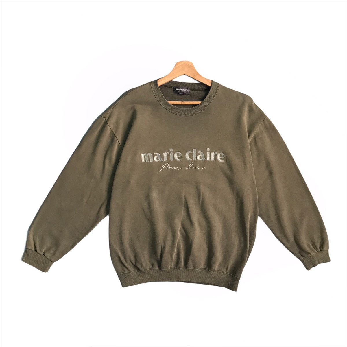 Japanese Brand Marie Clare Embroidered Crewneck Sweatshirt Sun Faded Size M Size US M / EU 48-50 / 2 - 1 Thumbnail