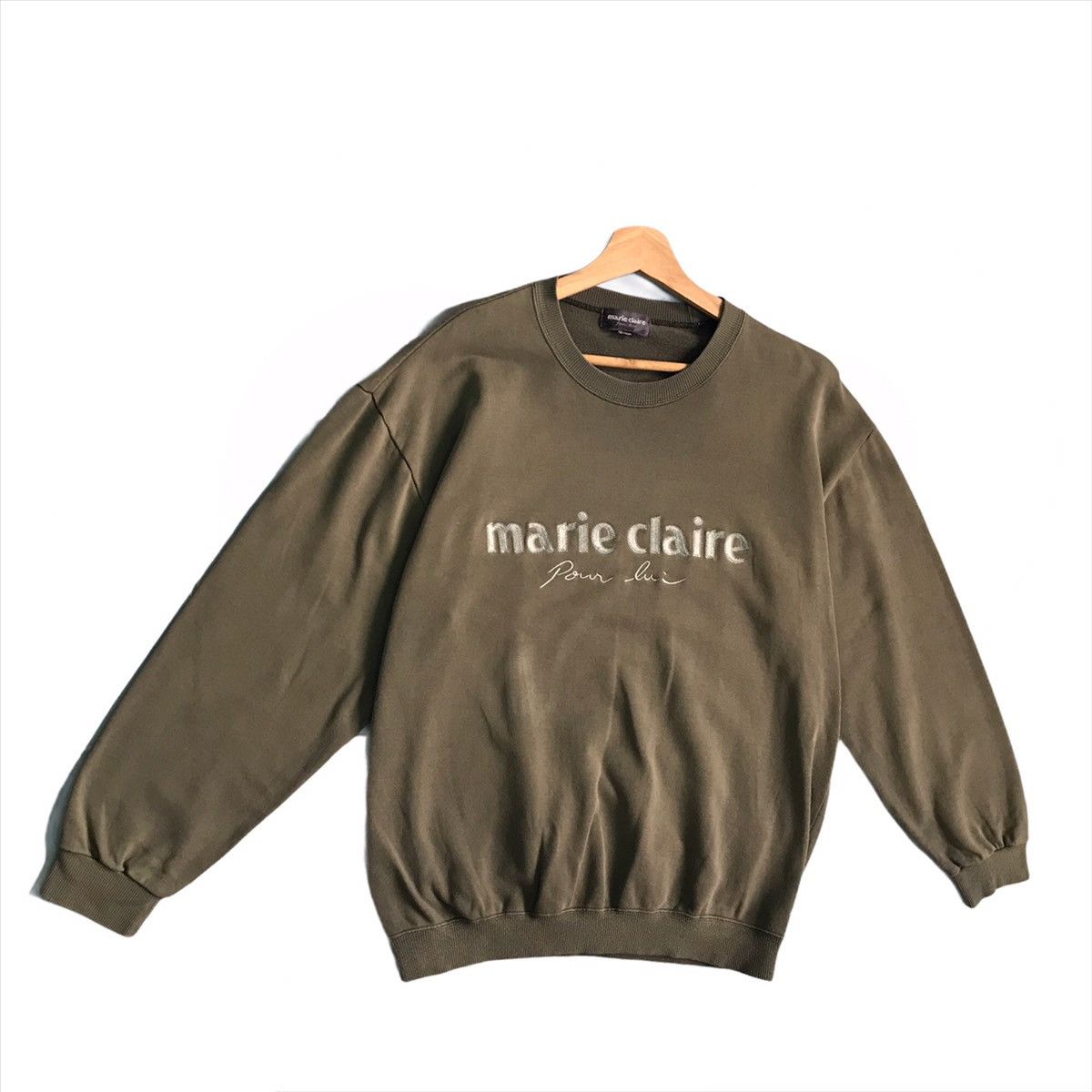 Japanese Brand Marie Clare Embroidered Crewneck Sweatshirt Sun Faded Size M Size US M / EU 48-50 / 2 - 2 Thumbnail