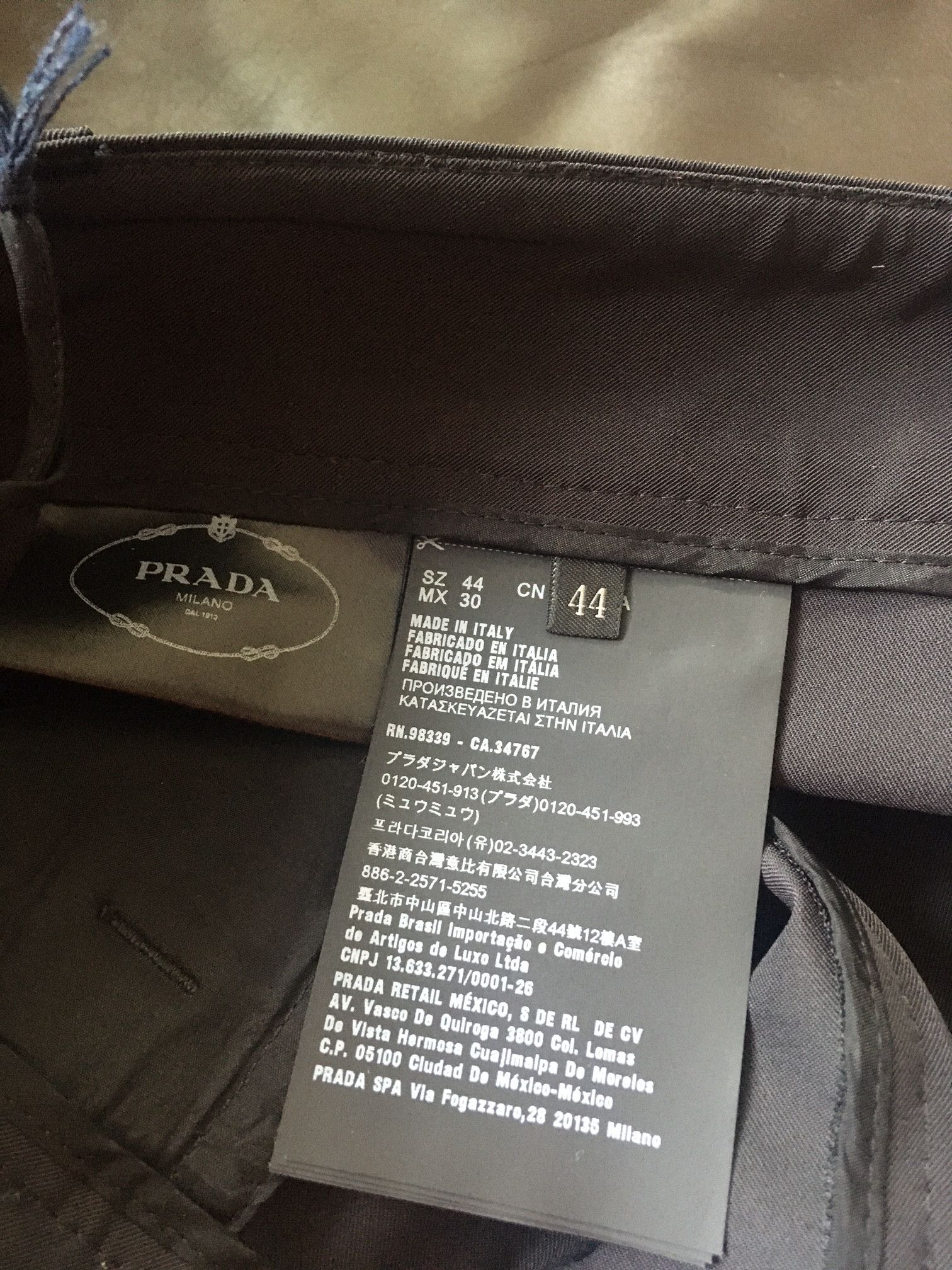 Prada Prada Resort 19 Trousers Pants Gabardine 44 Size US 29 - 6 Thumbnail