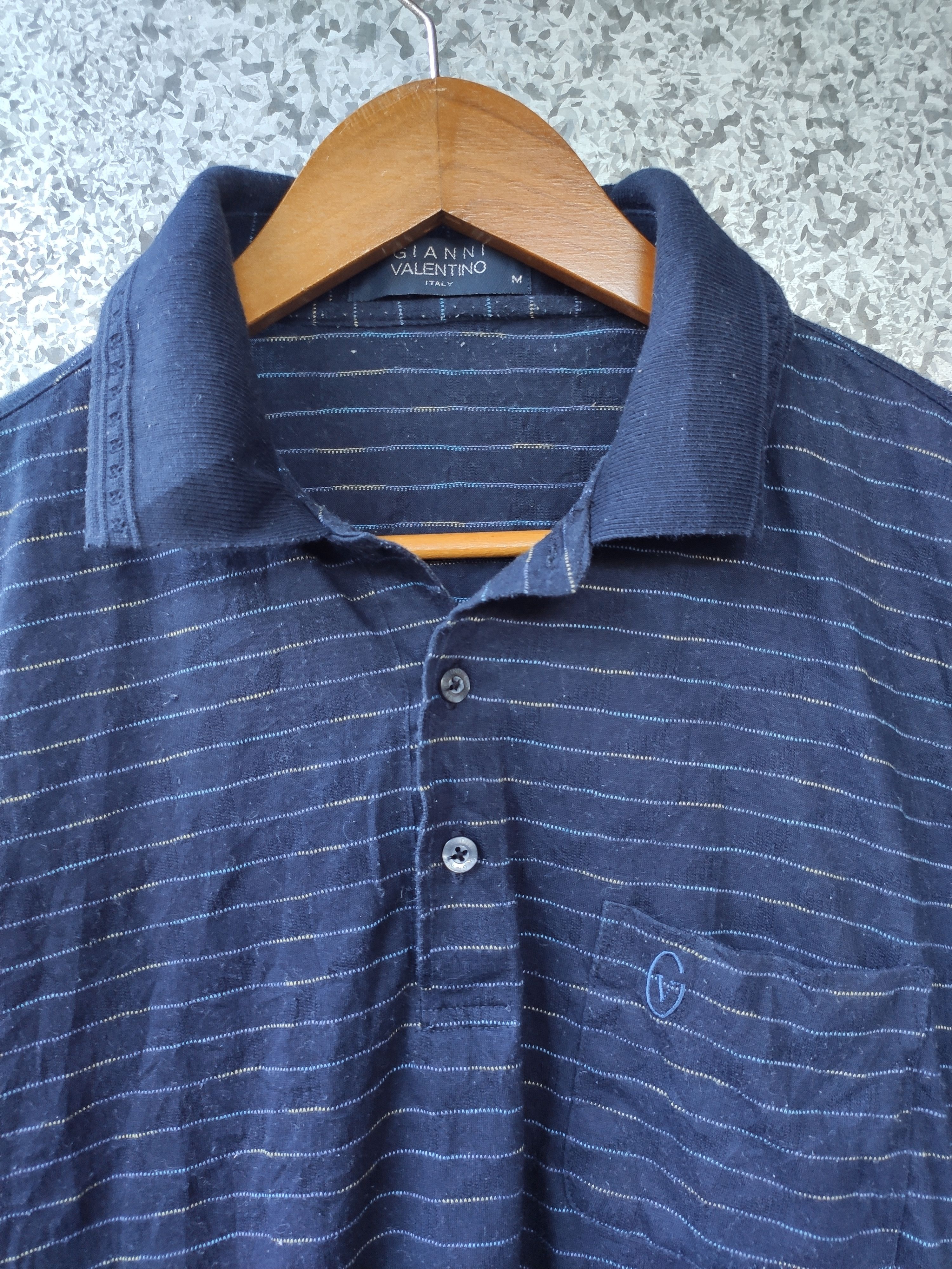 Gianni Valentino 🔥 Gianni Valentino polo t shirt stripes Size US M / EU 48-50 / 2 - 2 Thumbnail