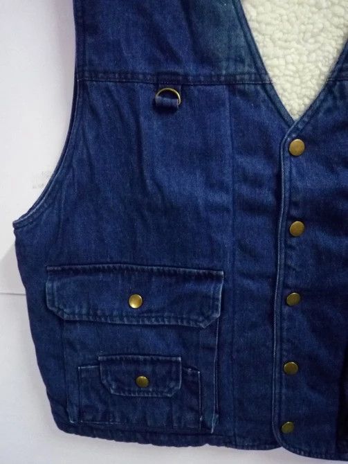Designer × Japanese Brand × Vintage Vintage Vest Jeans Wool Sheep Inside Nice Design Size US L / EU 52-54 / 3 - 4 Thumbnail