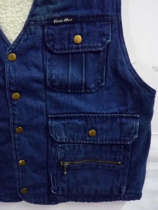 Designer × Japanese Brand × Vintage Vintage Vest Jeans Wool Sheep Inside Nice Design Size US L / EU 52-54 / 3 - 5 Thumbnail