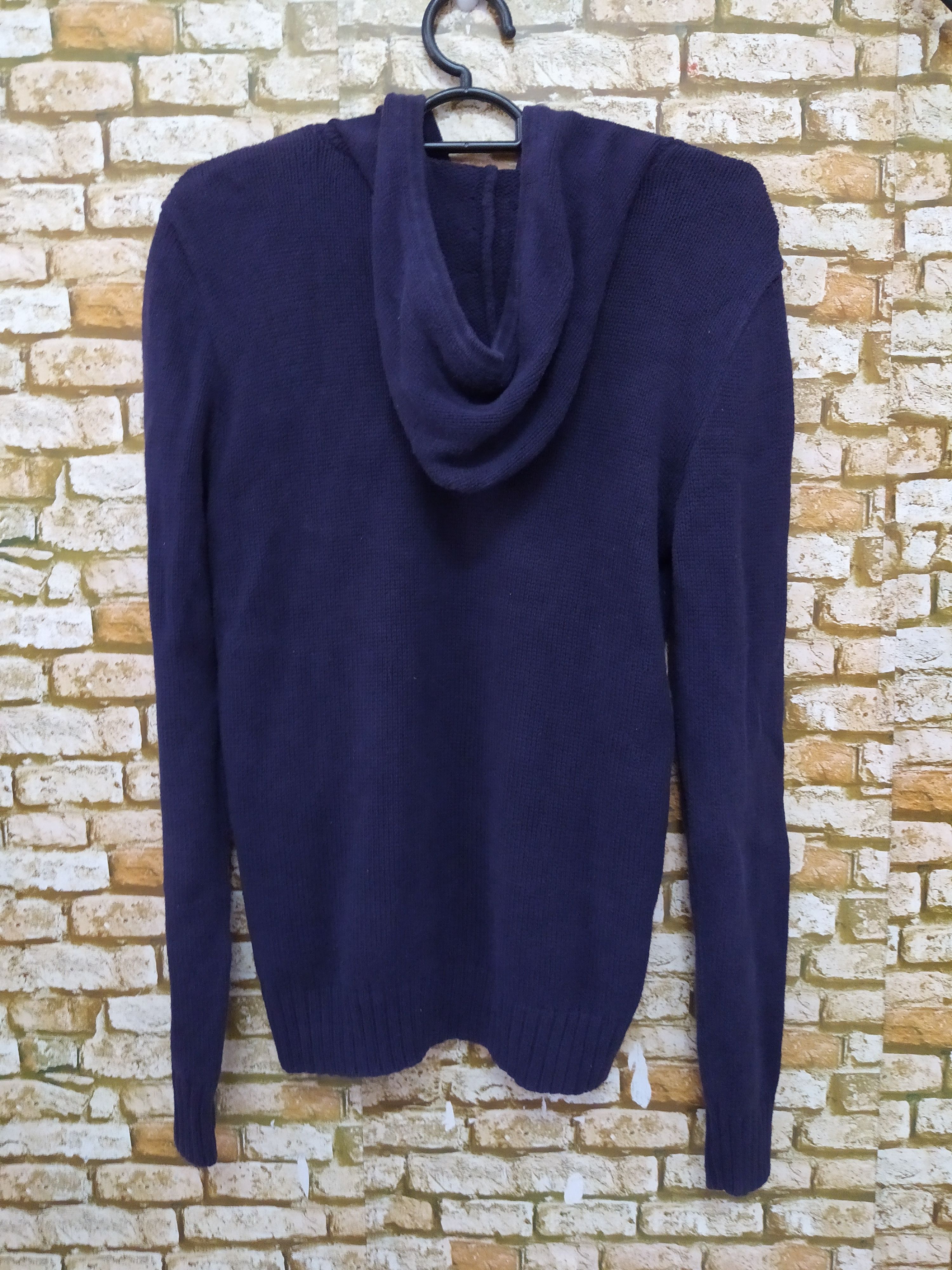 Polo Ralph Lauren × Vintage POLO RALPH LAUREN HOODIE FLAG KNITWEAR (B934) Size US L / EU 52-54 / 3 - 4 Thumbnail