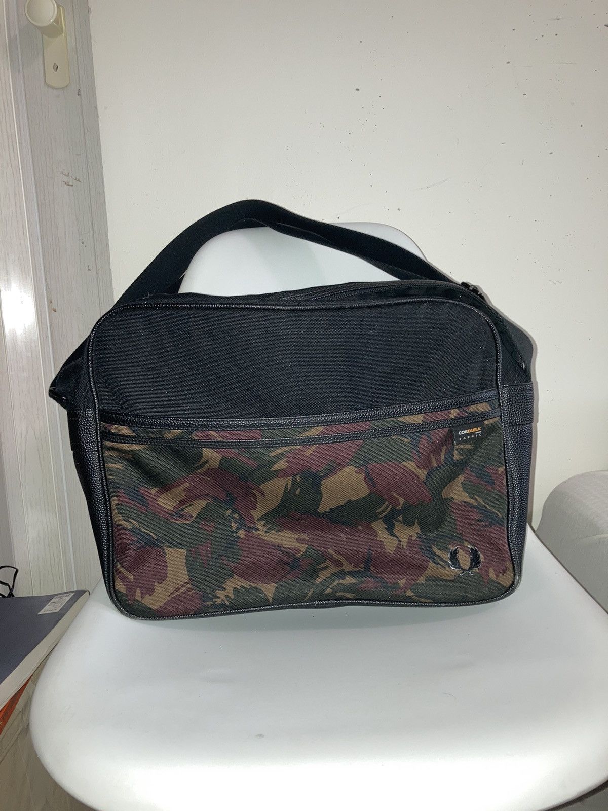 Fred Perry Fred Perry Black Camo Cordura Messenger Bag Grailed