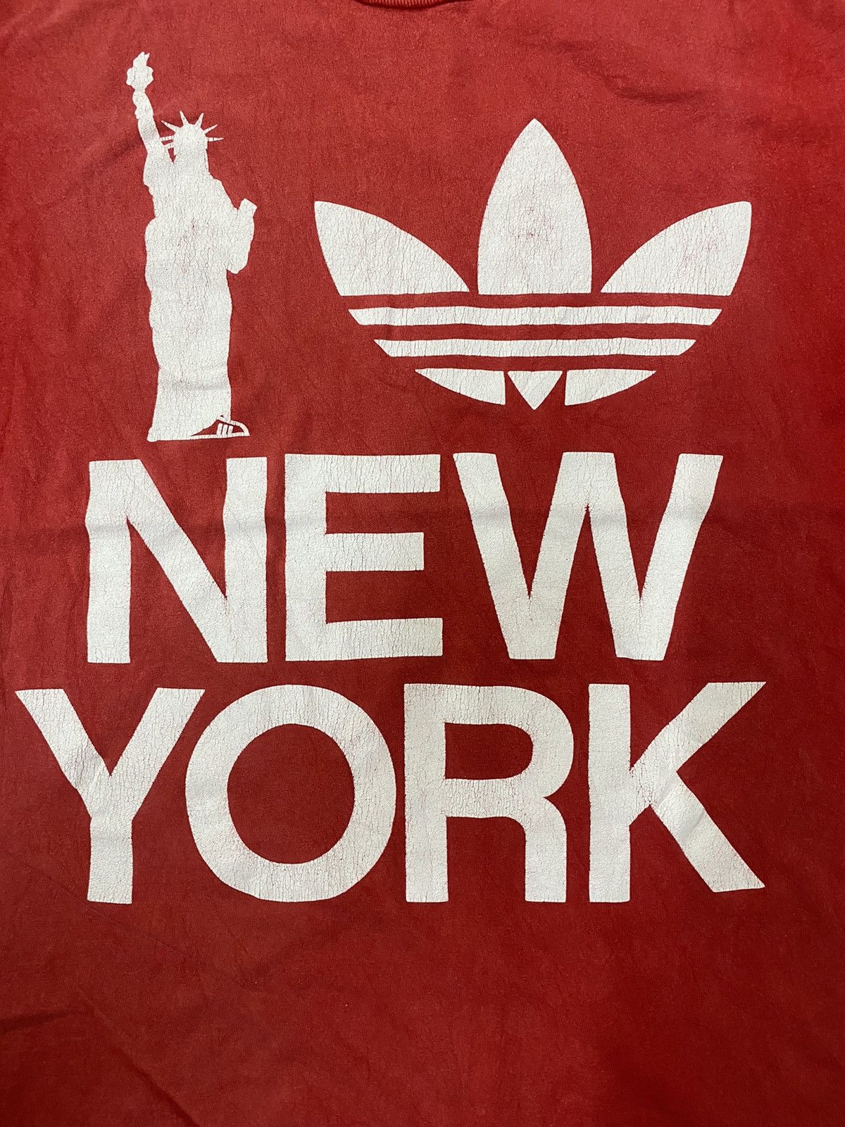 Adidas Vintage Adidas New York Size US M / EU 48-50 / 2 - 2 Thumbnail