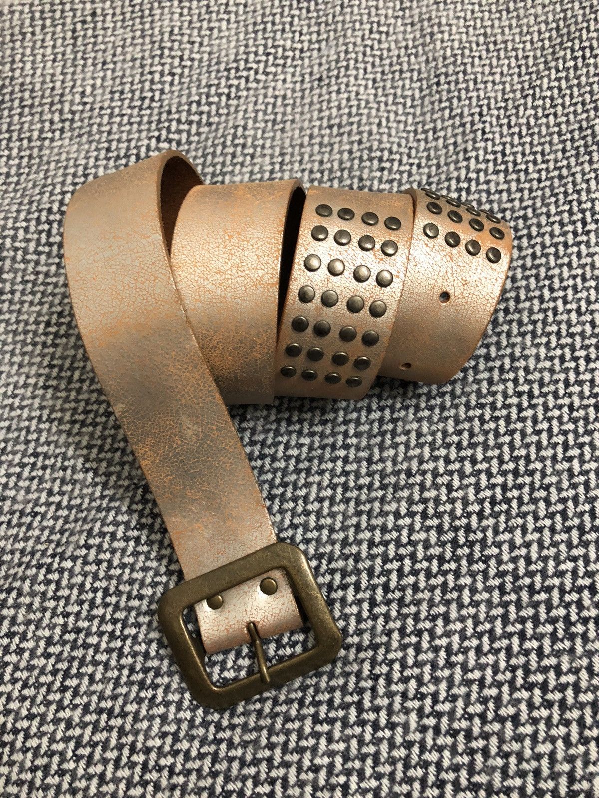 Japanese Brand Rare Life by Earth Music & Ecology Full Leather Belt Size ONE SIZE - 1 Thumbnail