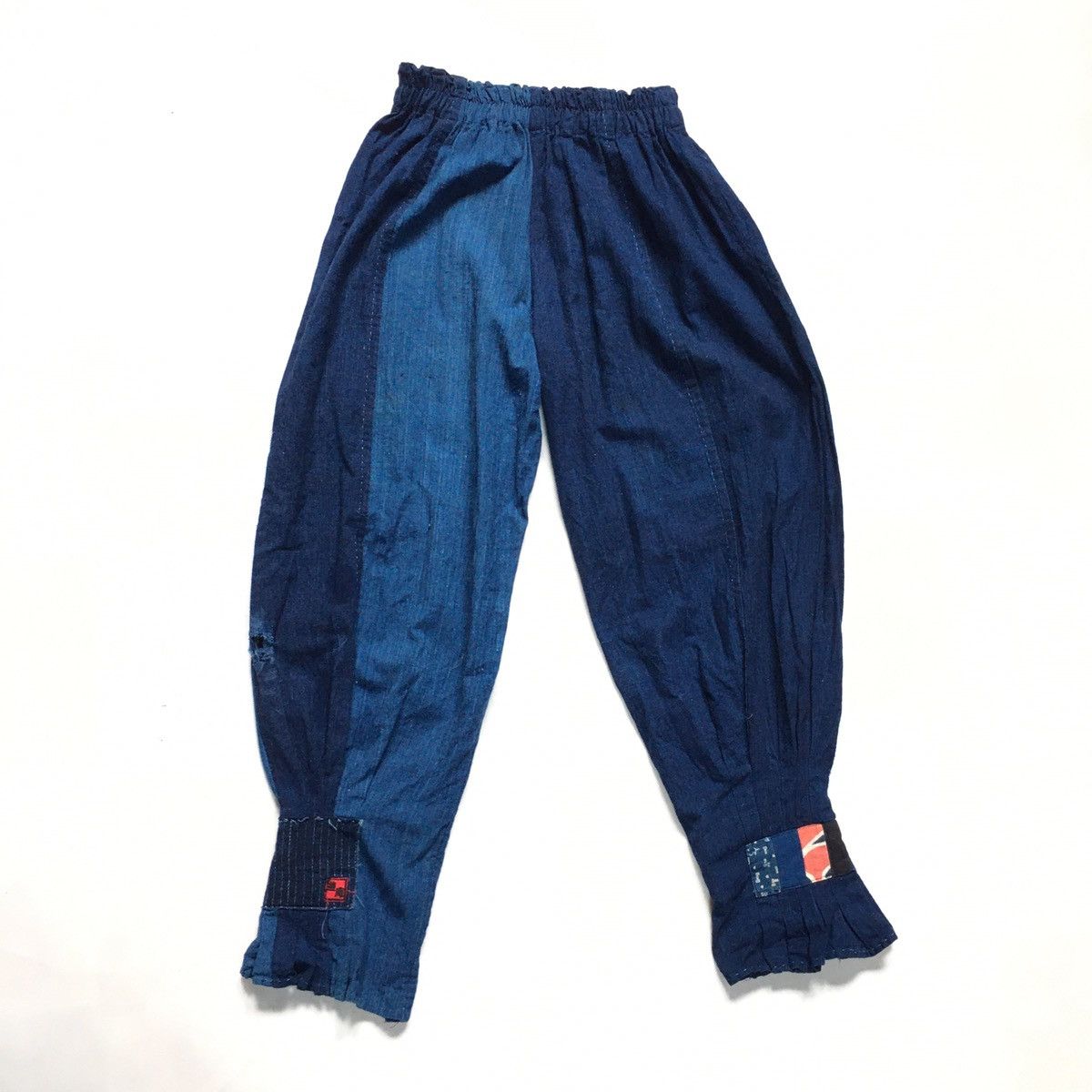Japanese Brand × Other Japanese Style Boro Balloon Denim Split Patchwork Pant Size US 29 - 1 Thumbnail