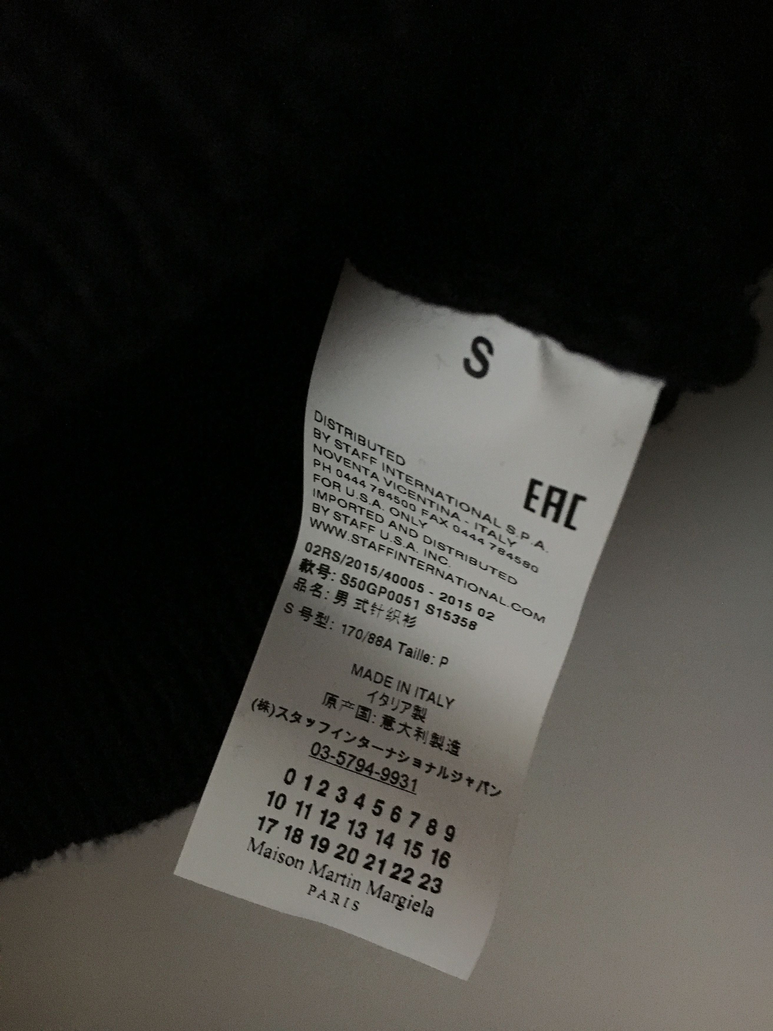 Maison Margiela Distressed Cotton Sweater in Navy Size US S / EU 44-46 / 1 - 8 Thumbnail