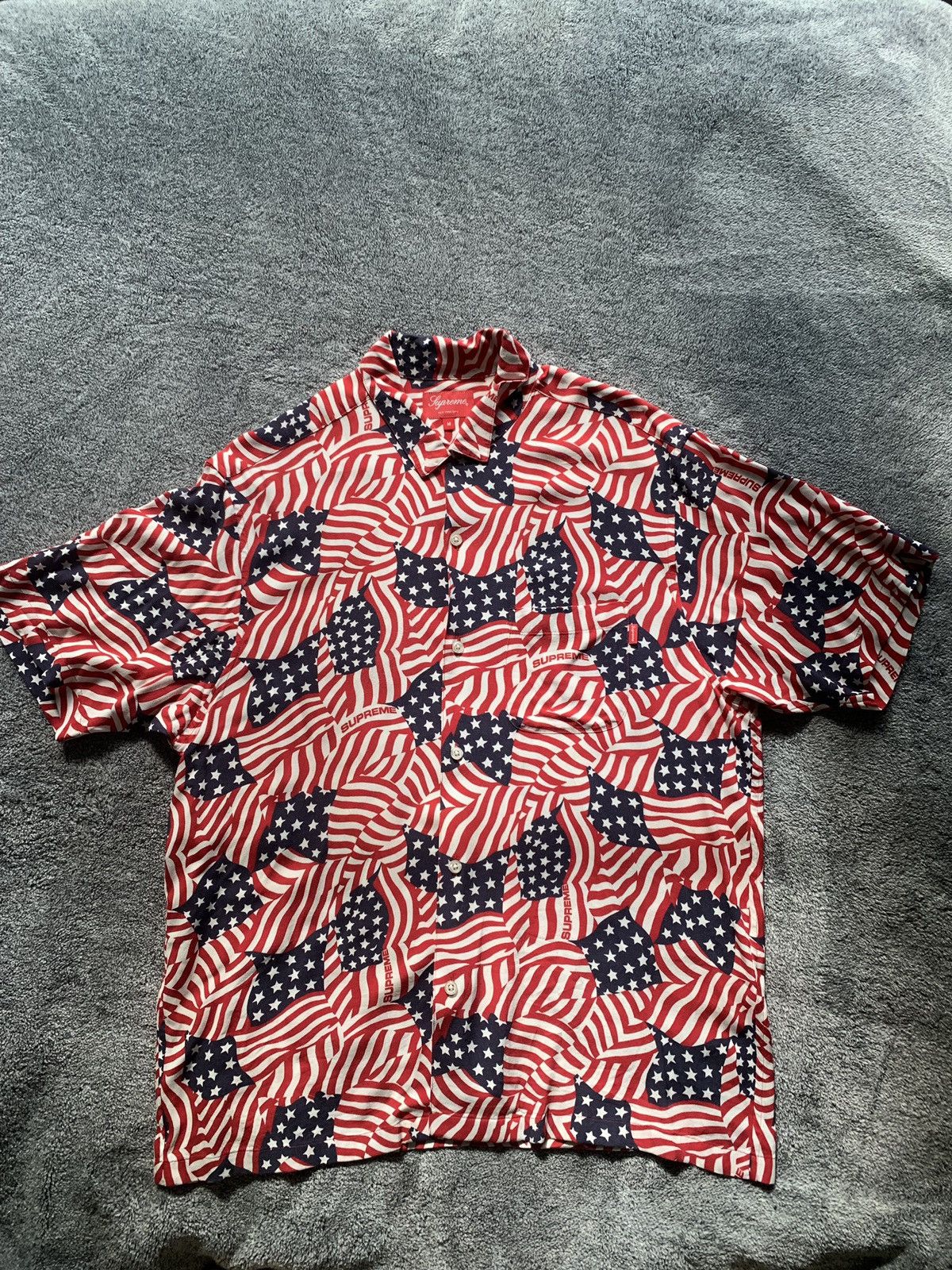 Supreme Supreme Flags Rayon S/S Shirt | Grailed