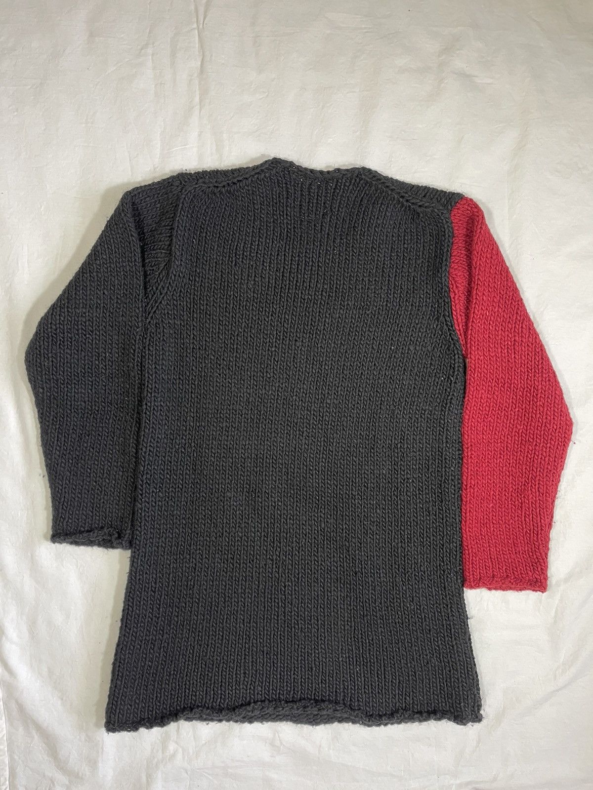 Comme des Garcons Homme 1997 Color Block Knit Wool Sweater Size US L / EU 52-54 / 3 - 2 Thumbnail