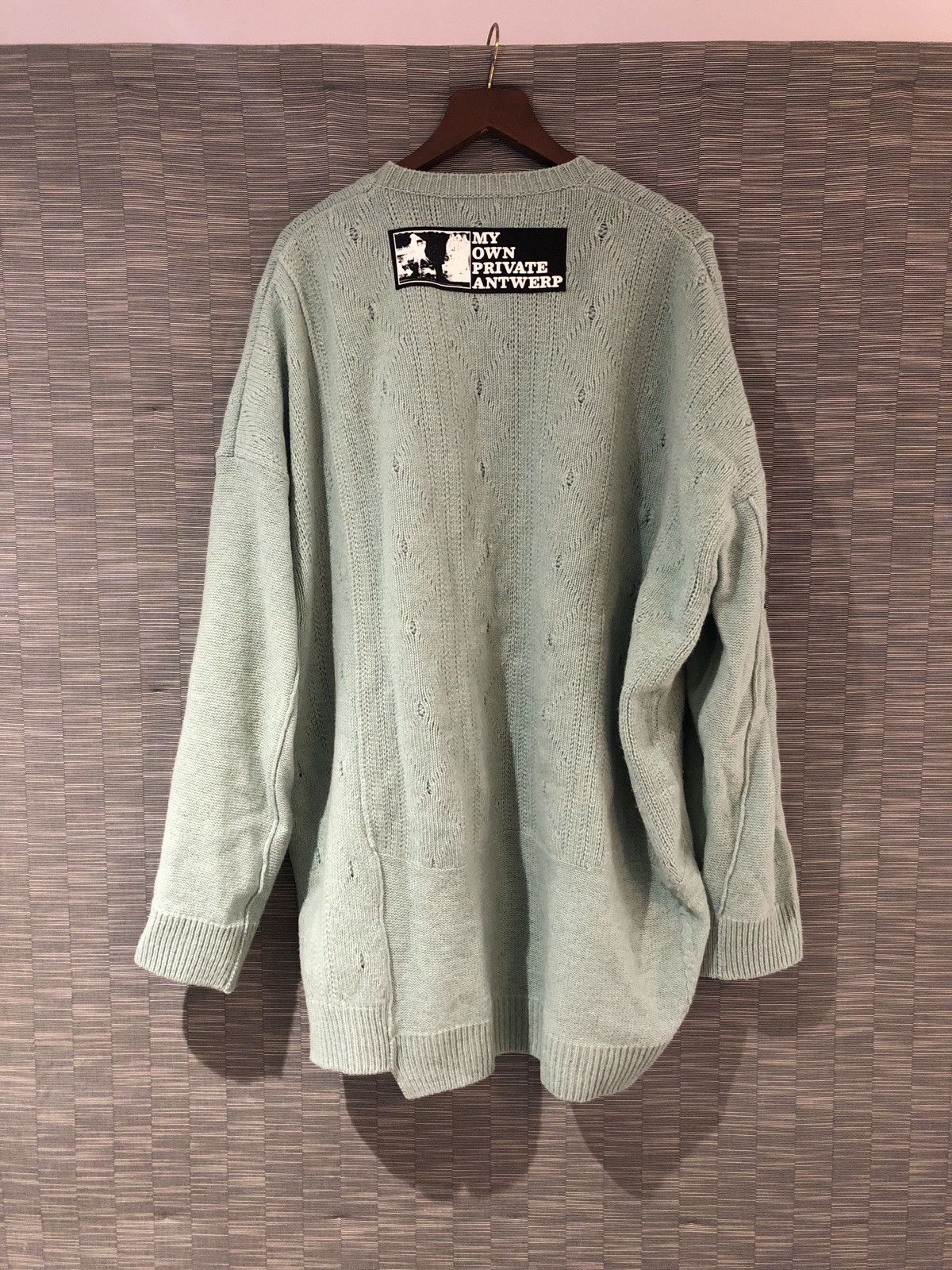 Raf Simons Oversized Raf Simons Merino Knit Sweater with Patches Size US L / EU 52-54 / 3 - 4 Thumbnail