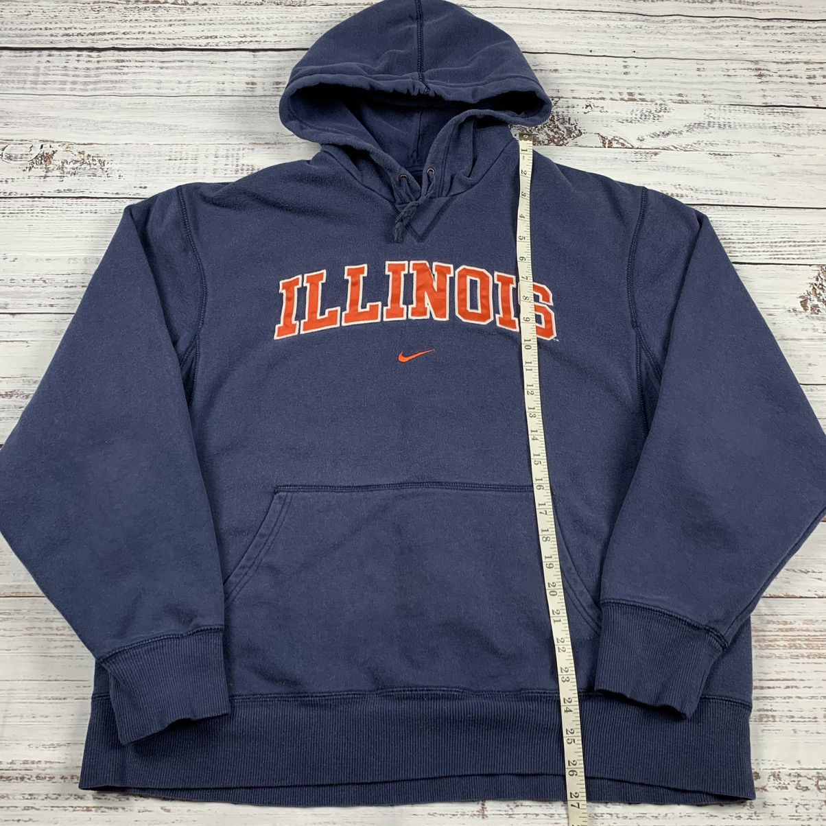 NCAA Vintage Nike center swoosh ncaa Illinois hoodie sweatshirt Size US M / EU 48-50 / 2 - 3 Thumbnail