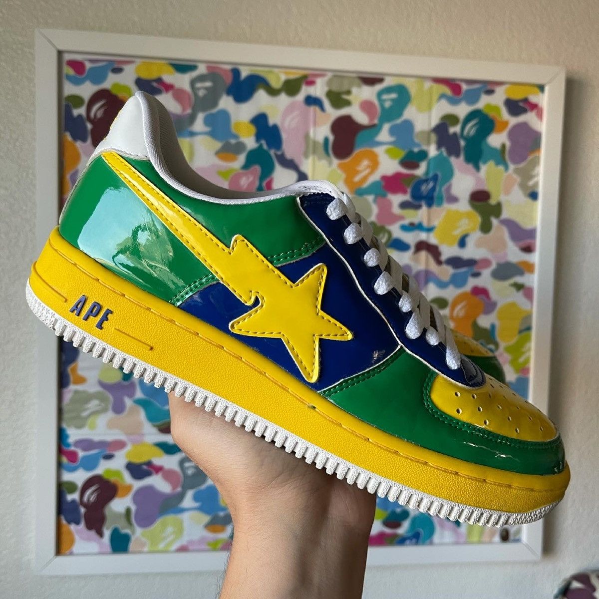 Bape Bapesta FS-001 yellow/green 2002 