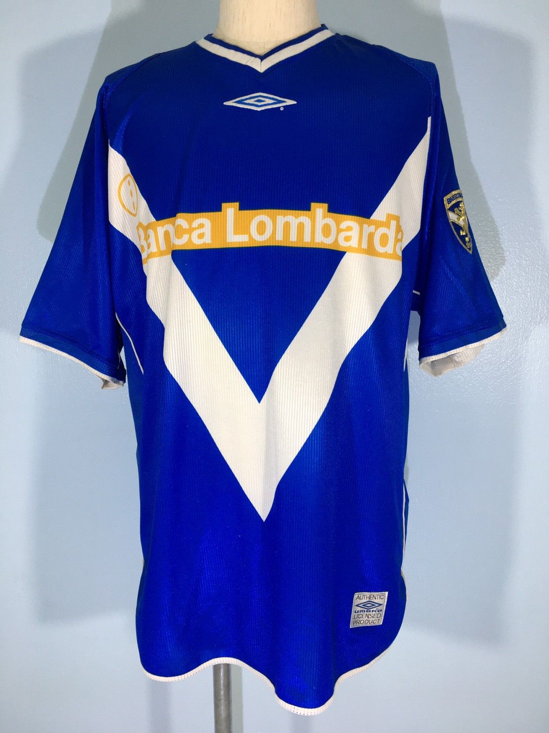 Vintage BRESCIA CALCIO ITALY 2002 UMBRO FOOTBALL SHIRT JERSEY L | Grailed