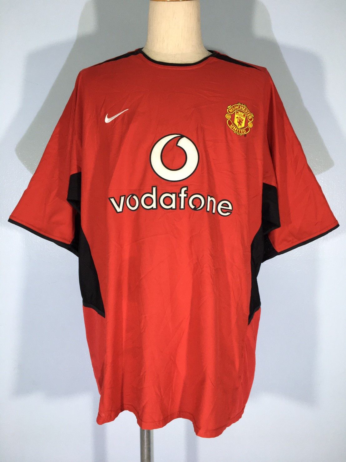 MANCHESTER UNITED 2002 HOME NIKE FOOTBALL SHIRT JERSEY XL