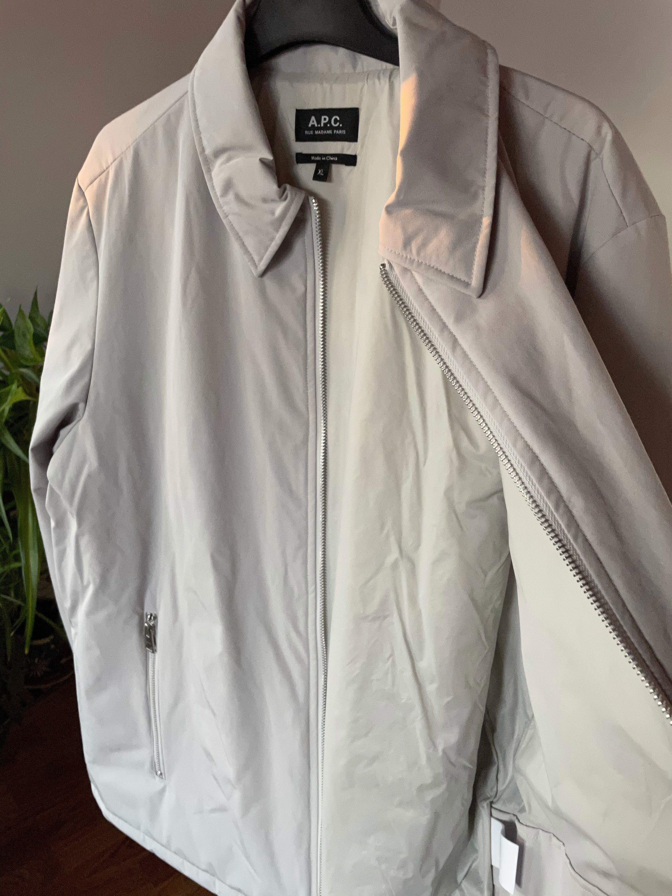 A.P.C. Leon Jacket Pale Grey AW20 Size US XL / EU 56 / 4 - 3 Thumbnail