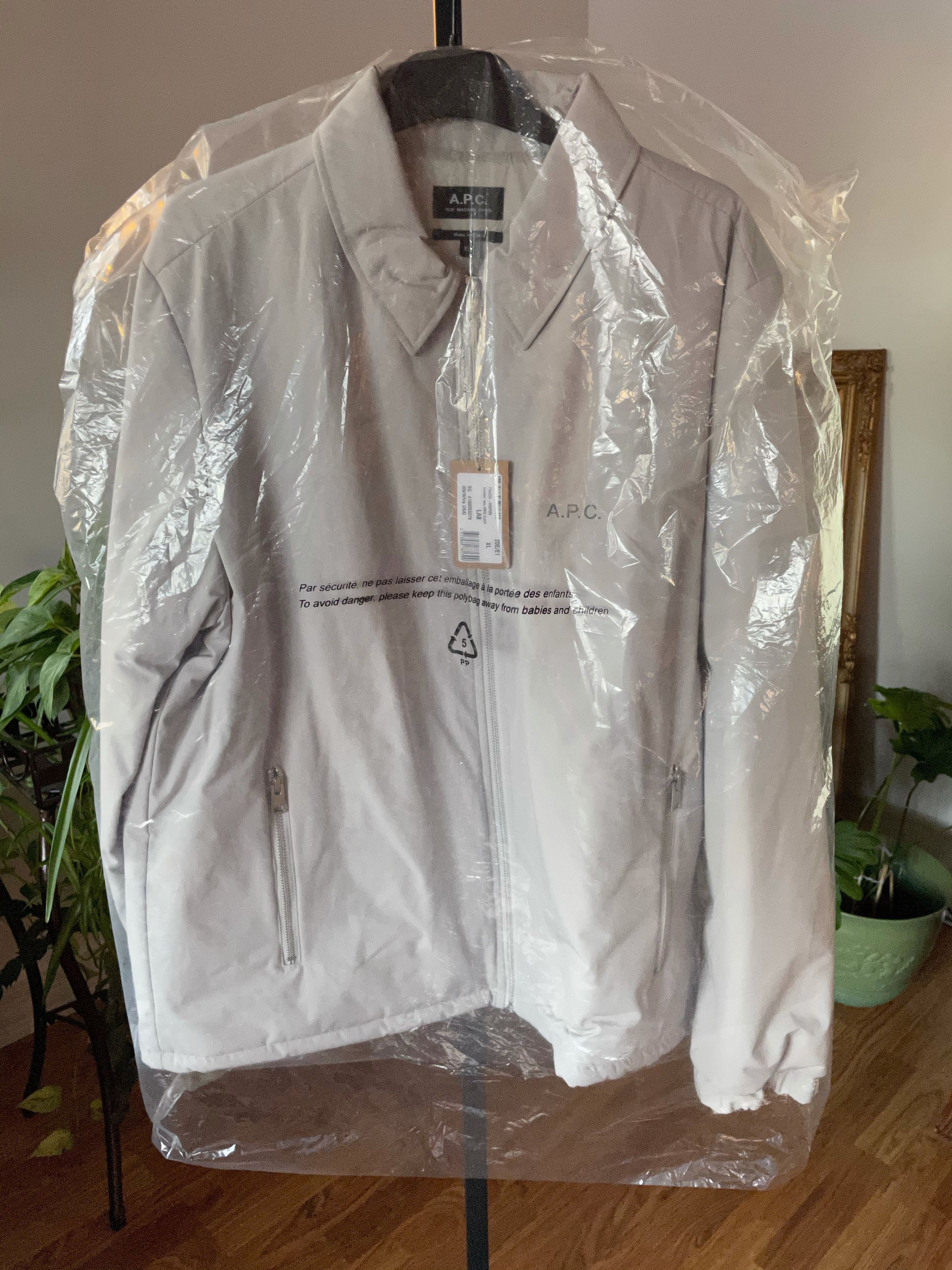 A.P.C. Leon Jacket Pale Grey AW20 Size US XL / EU 56 / 4 - 13 Thumbnail